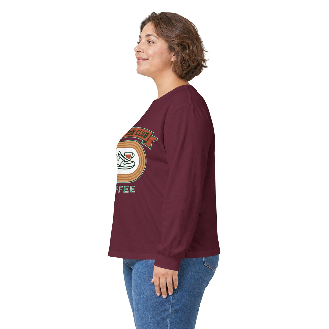 Retro Slow Run Coffee Crest Long Sleeve