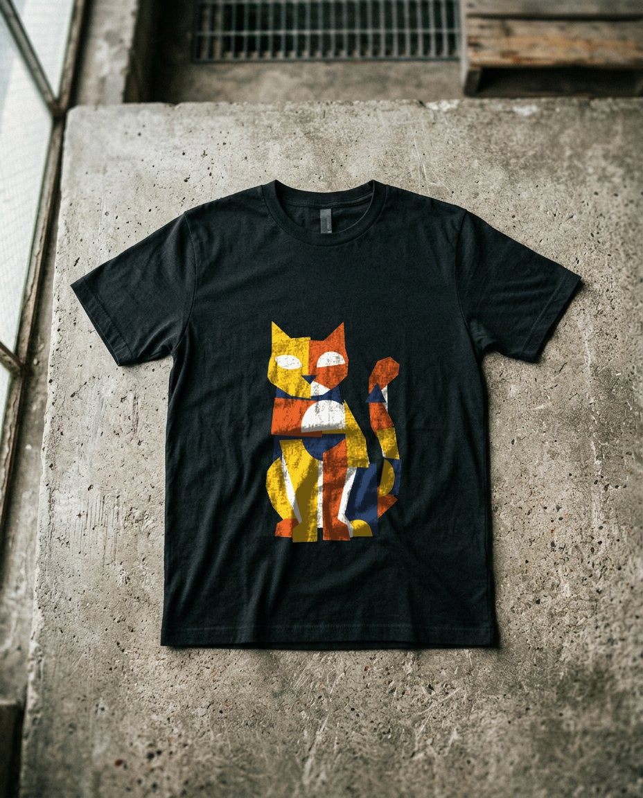 Avant-Garde Paper Cutout Feline — lifestyle photo