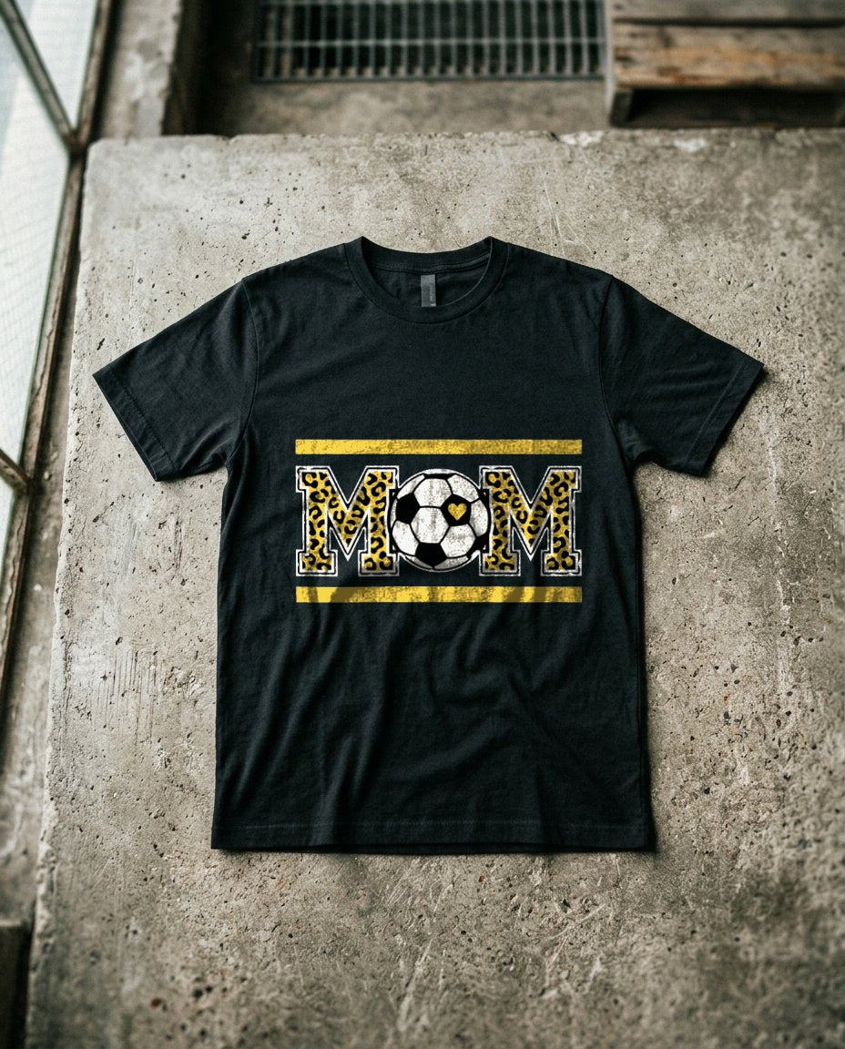Fierce Heart Leopard Soccer Tee — lifestyle photo