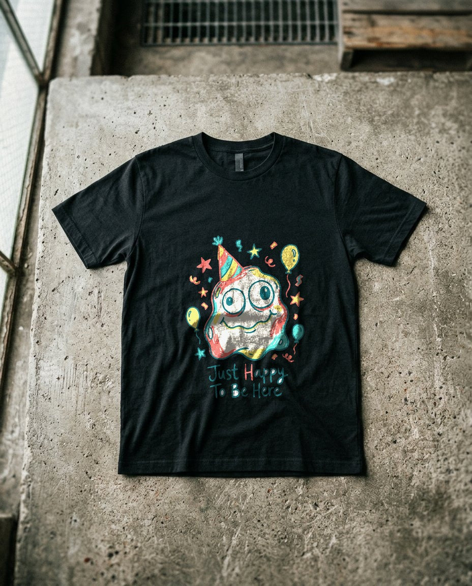 Wobbly Party Blob Just Happy To Be Here — lifestyle photo