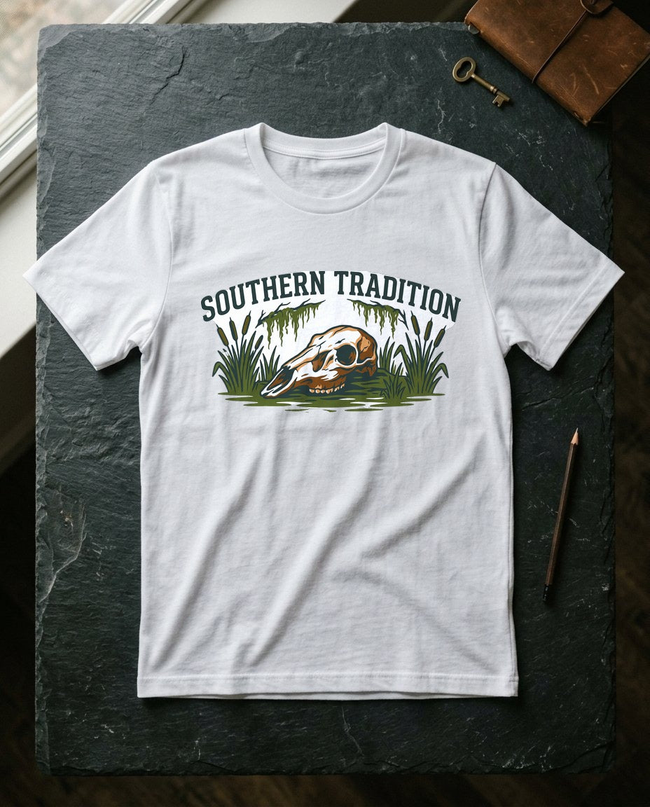 Vintage Southern Outdoors Deer Skull — lifestyle photo
