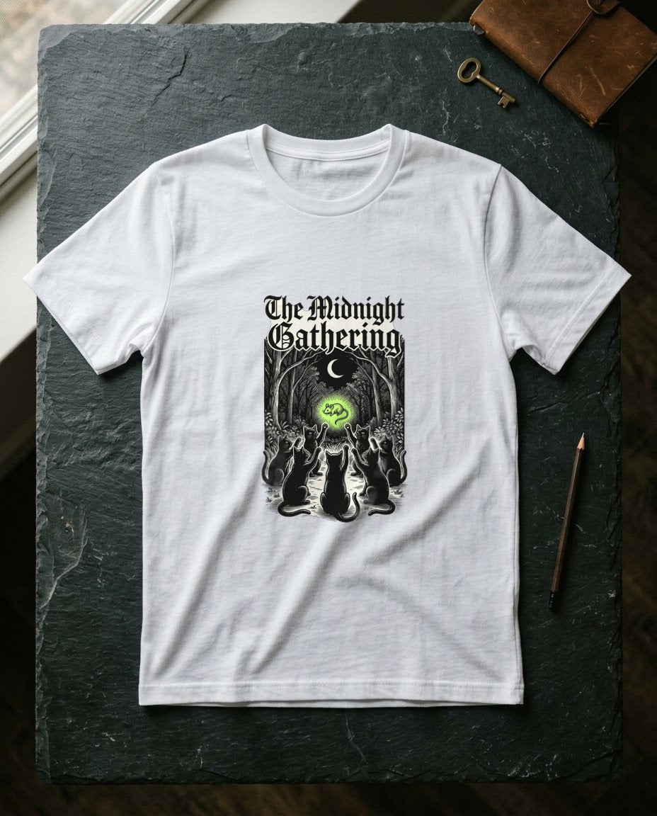 Midnight Coven Catnip Ritual Tee — lifestyle photo