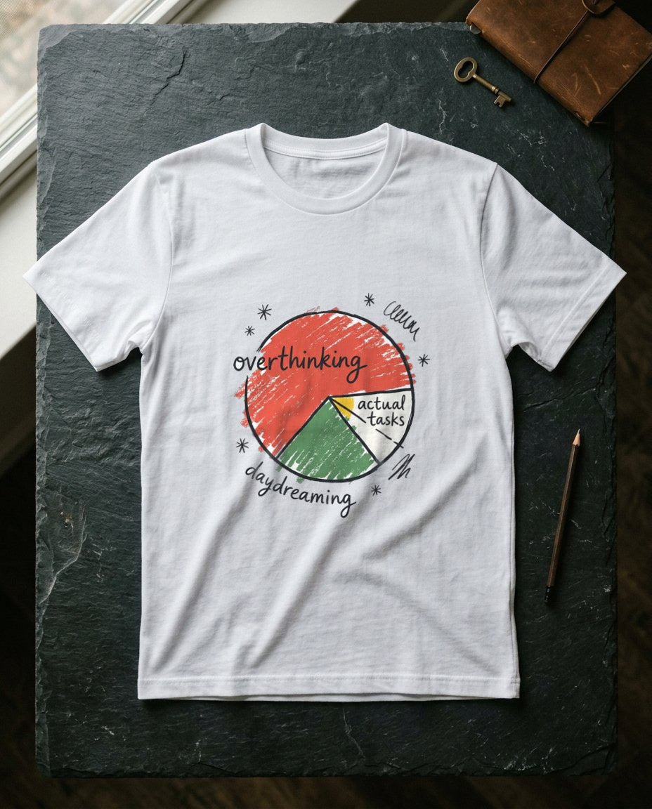 Wobbly Pie Chart Of Priorities Tee — lifestyle photo