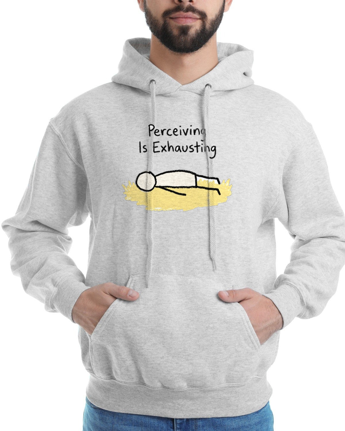 Perceiving Is Exhausting Stick Figure — lifestyle photo