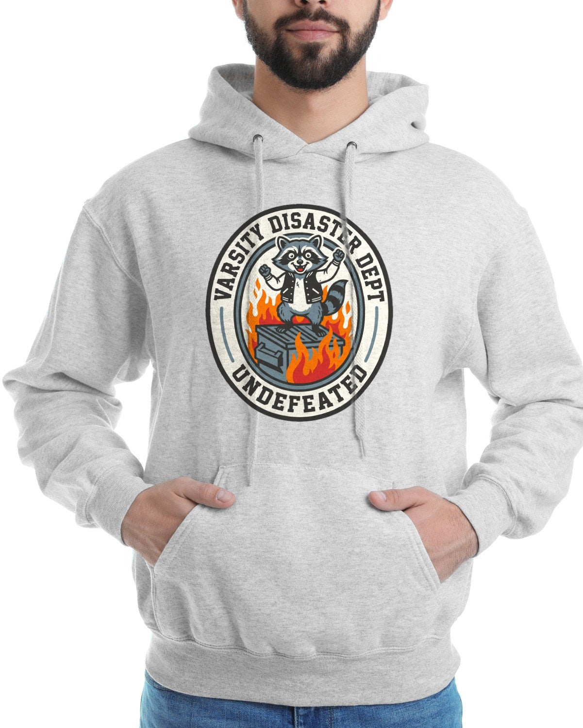 Varsity Disaster Dept Mascot Badge — lifestyle photo