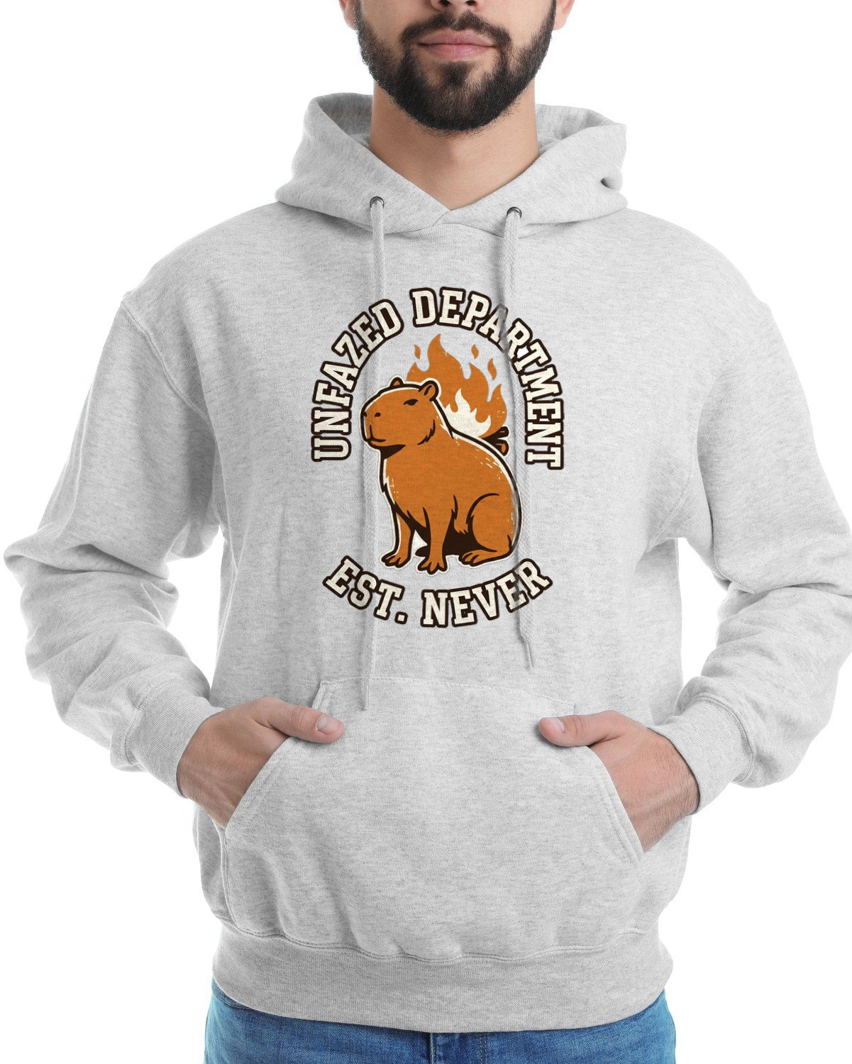 Unfazed Department Capybara Mascot — lifestyle photo