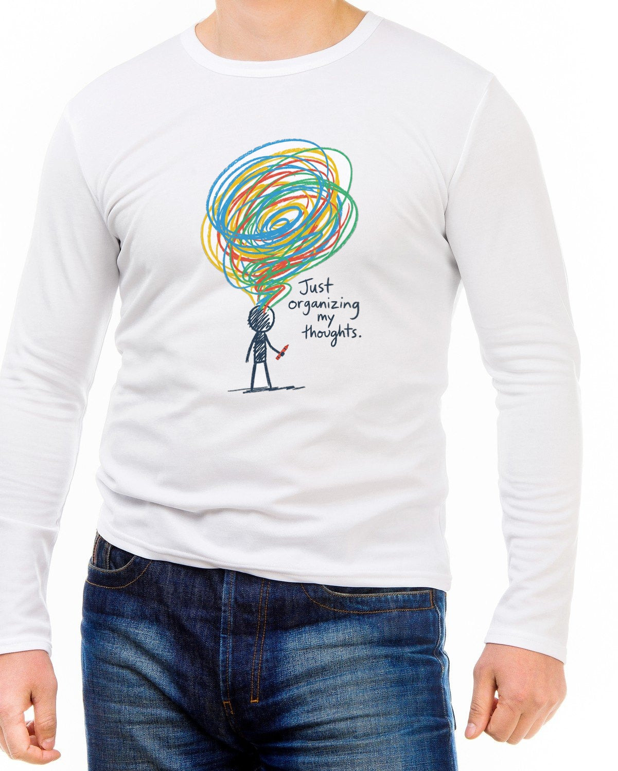 Organizing My Chaos Crayon Tee — lifestyle photo