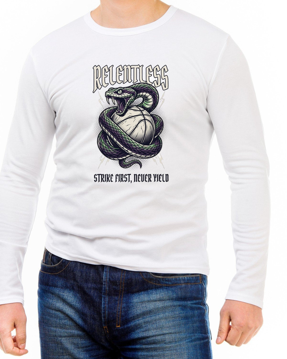 Relentless Strike Viper Basketball Tee — lifestyle photo