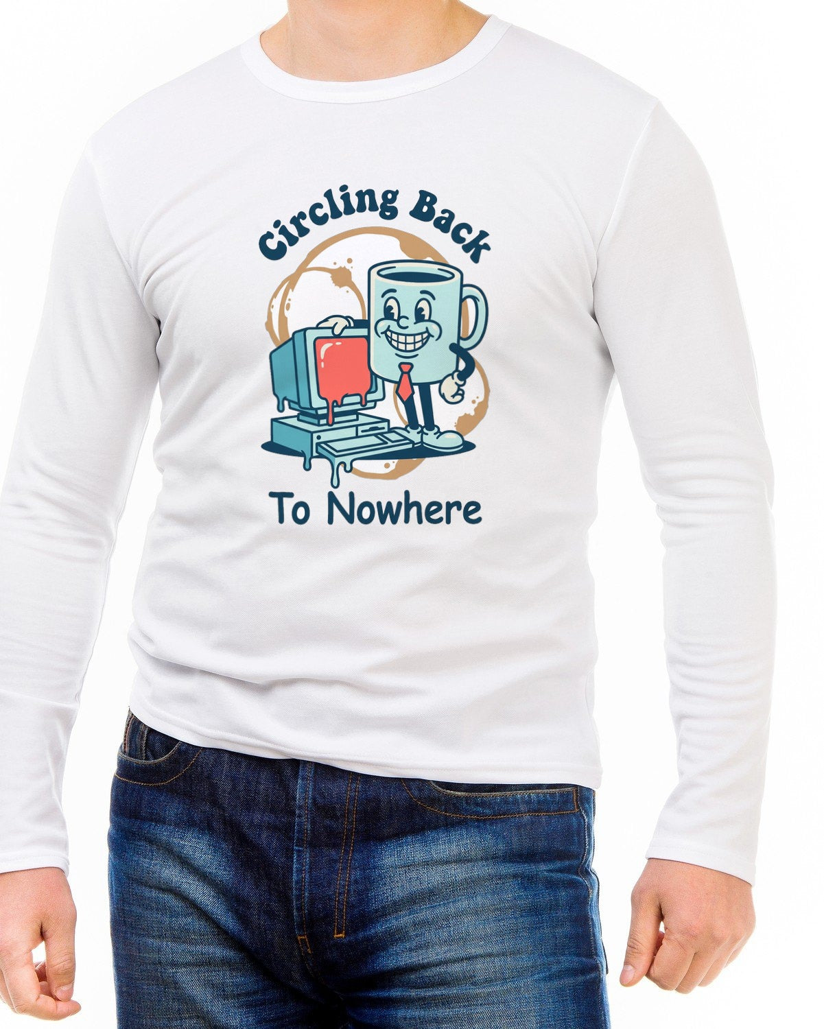 Circling Back To Nowhere Mascot Tee — lifestyle photo