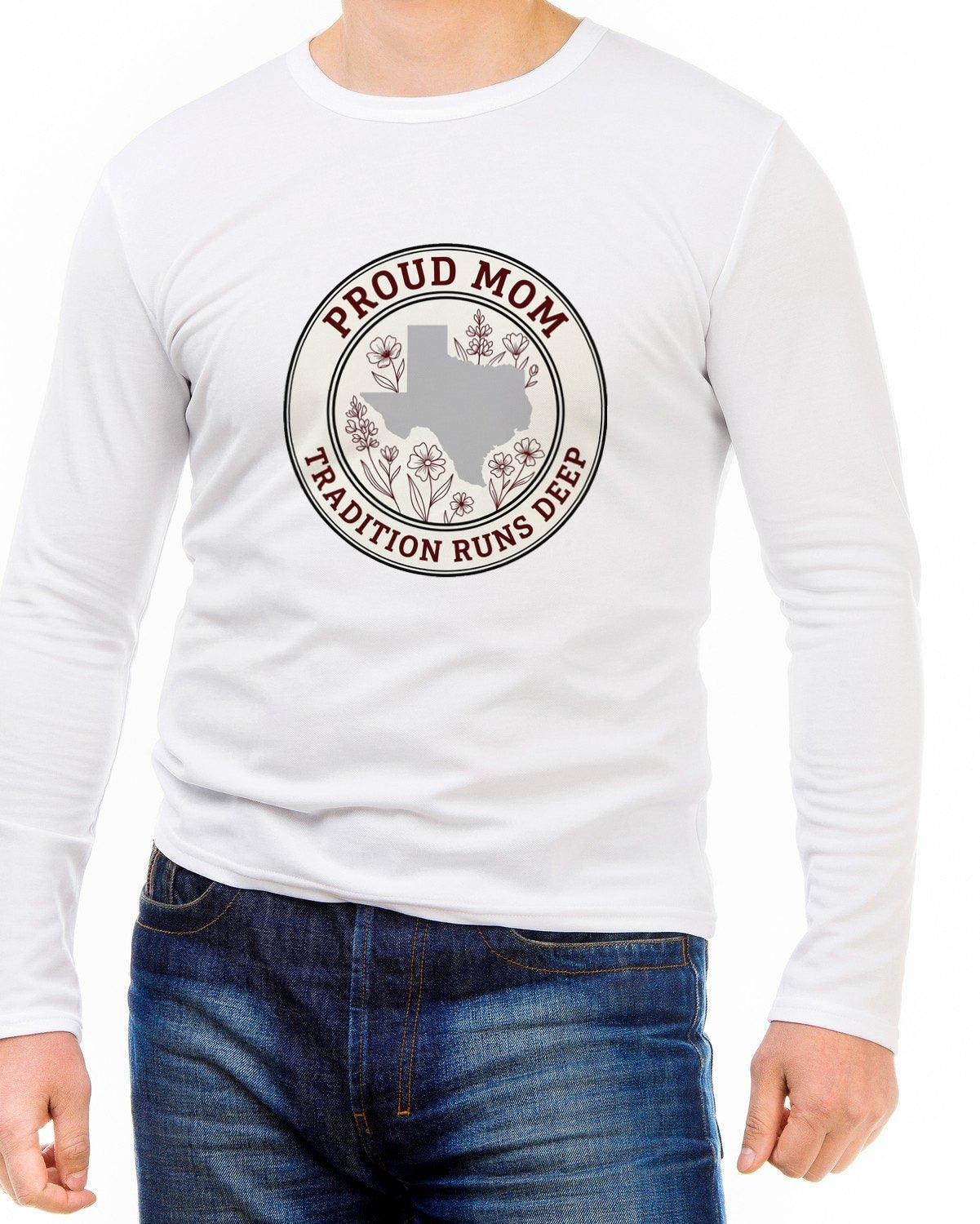 Maroon Tradition Proud Mom Seal — lifestyle photo