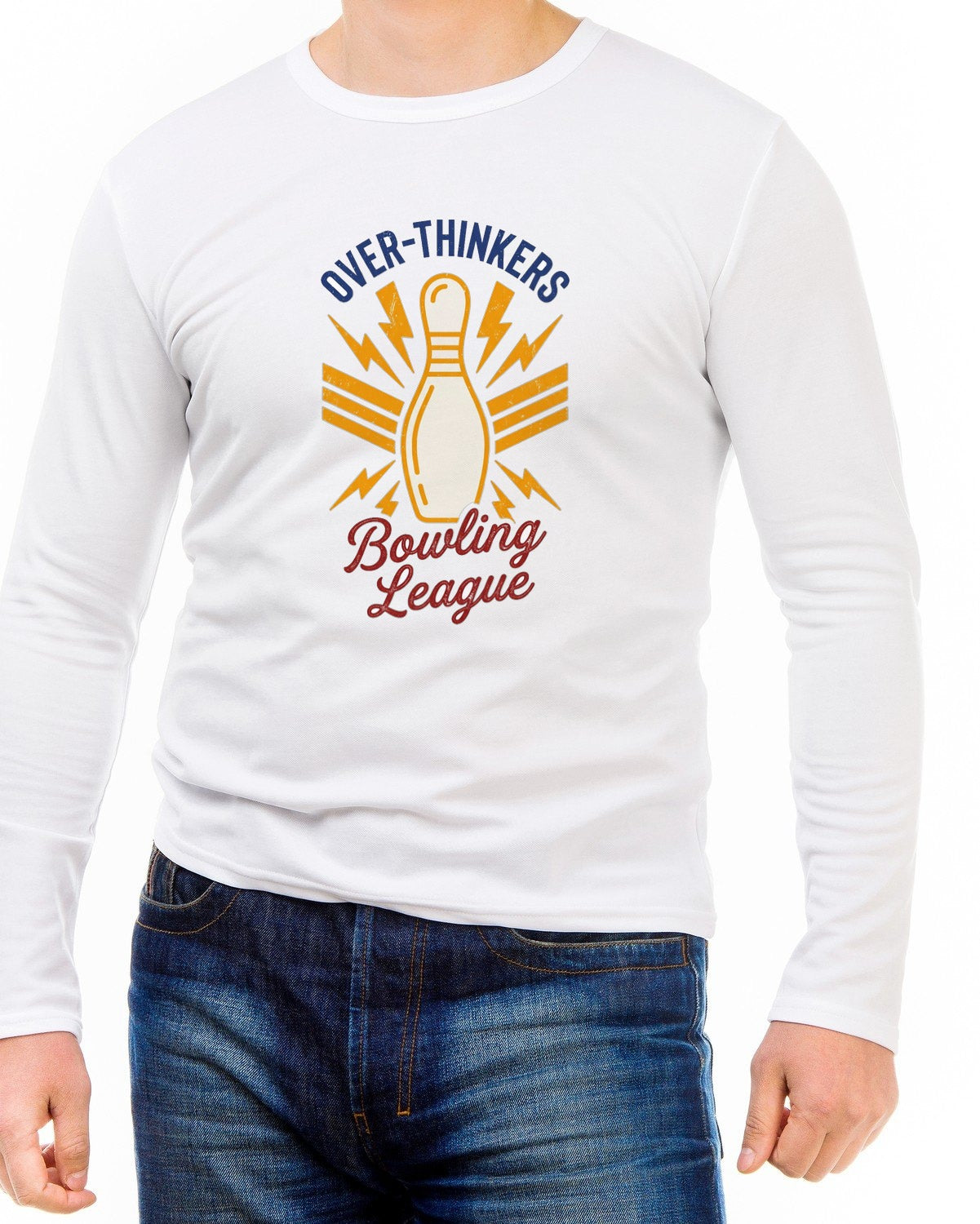 Anxiety Alley Retro Bowling Crest — lifestyle photo