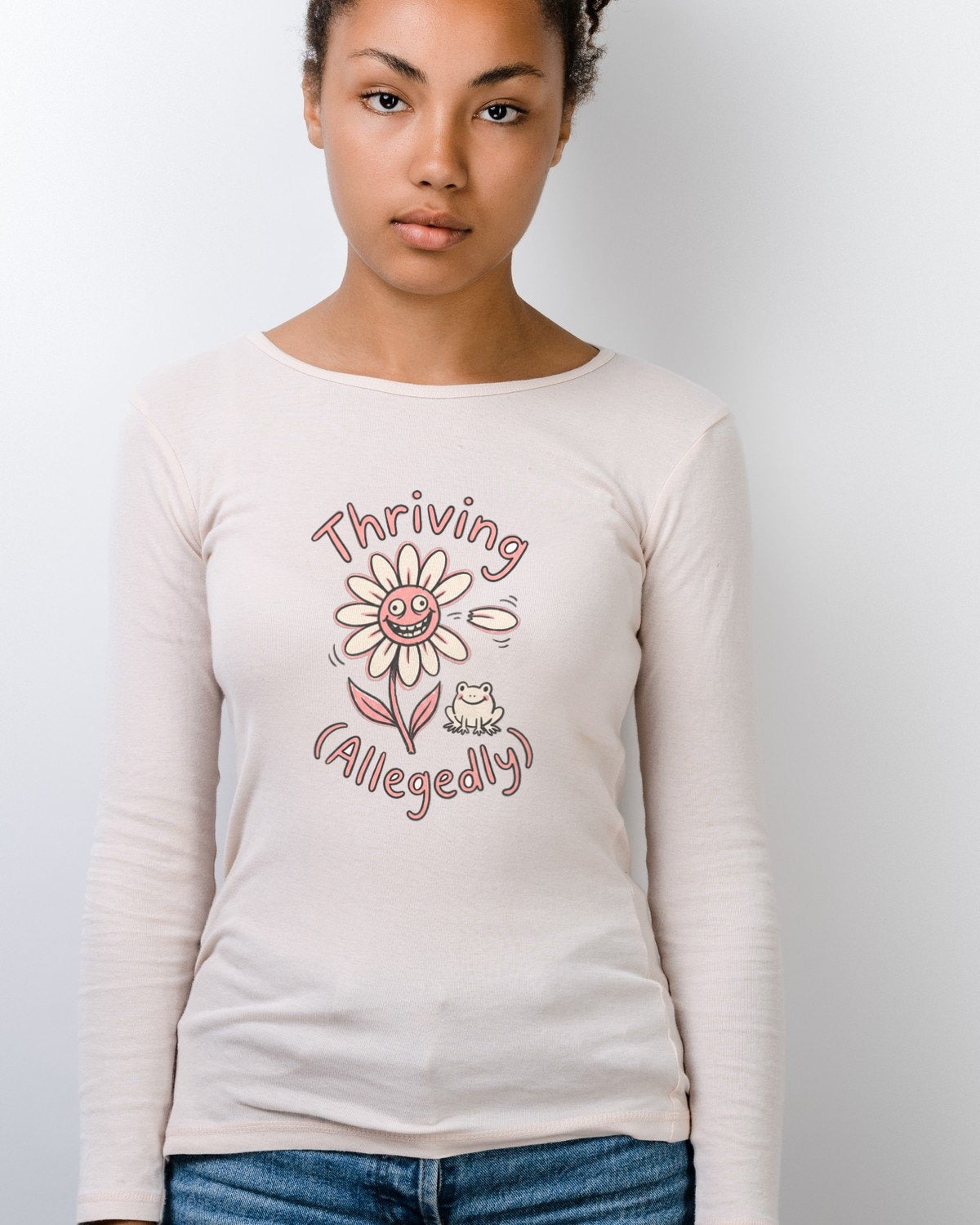 Thriving Allegedly Wobbly Doodle Flower — lifestyle photo