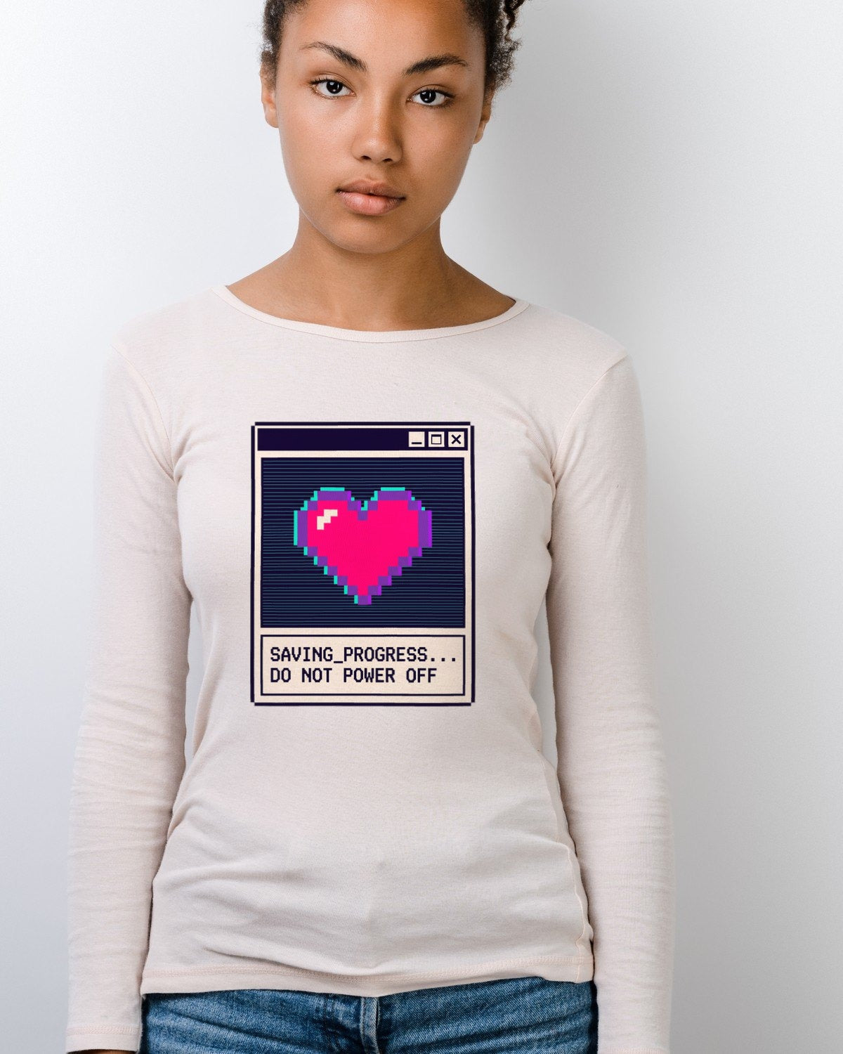Save Progress Retro Glitch Window — lifestyle photo