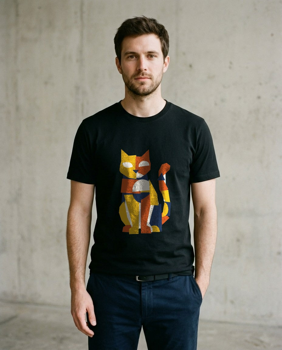 Avant-Garde Paper Cutout Feline — lifestyle photo