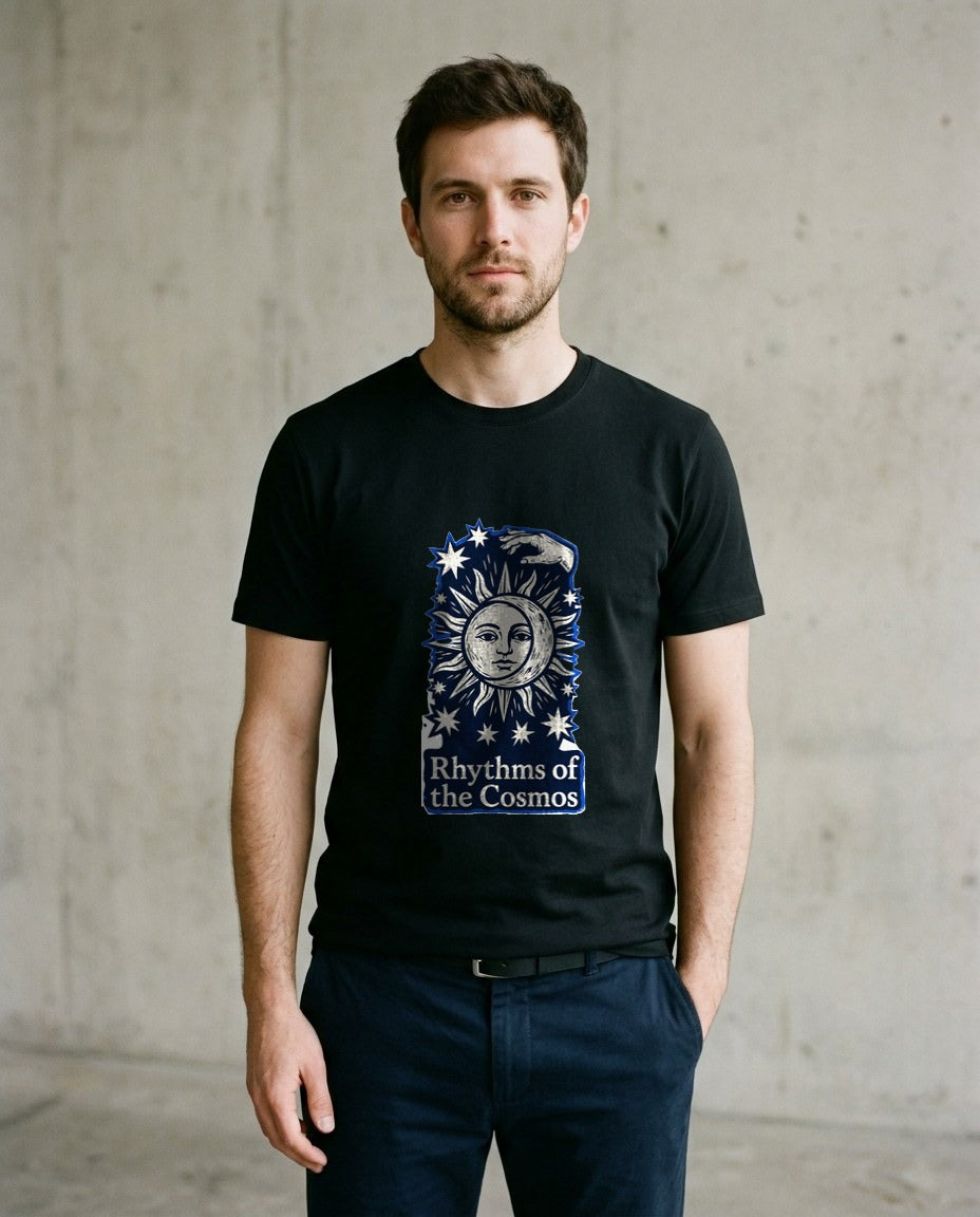 Celestial Balance Linocut Eclipse — lifestyle photo
