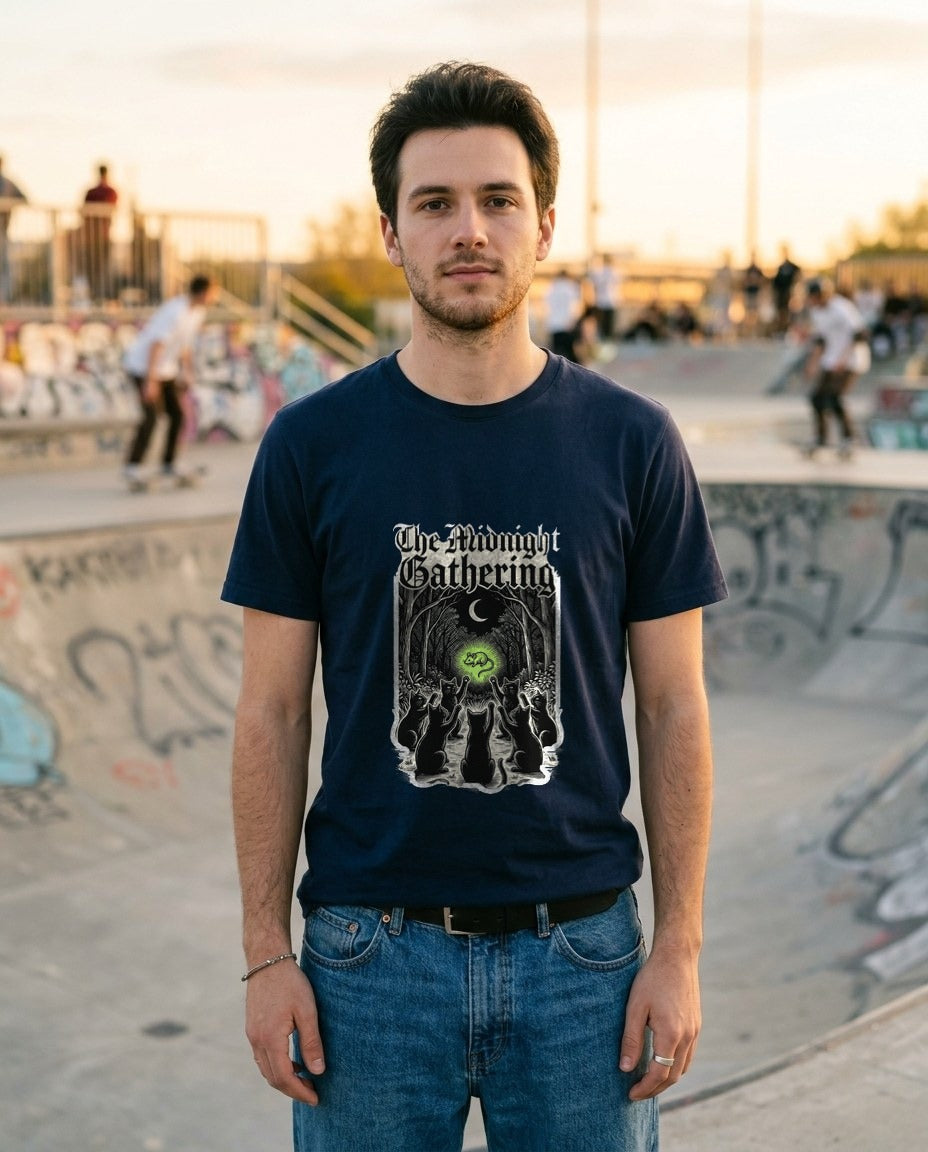 Midnight Coven Catnip Ritual Tee — lifestyle photo
