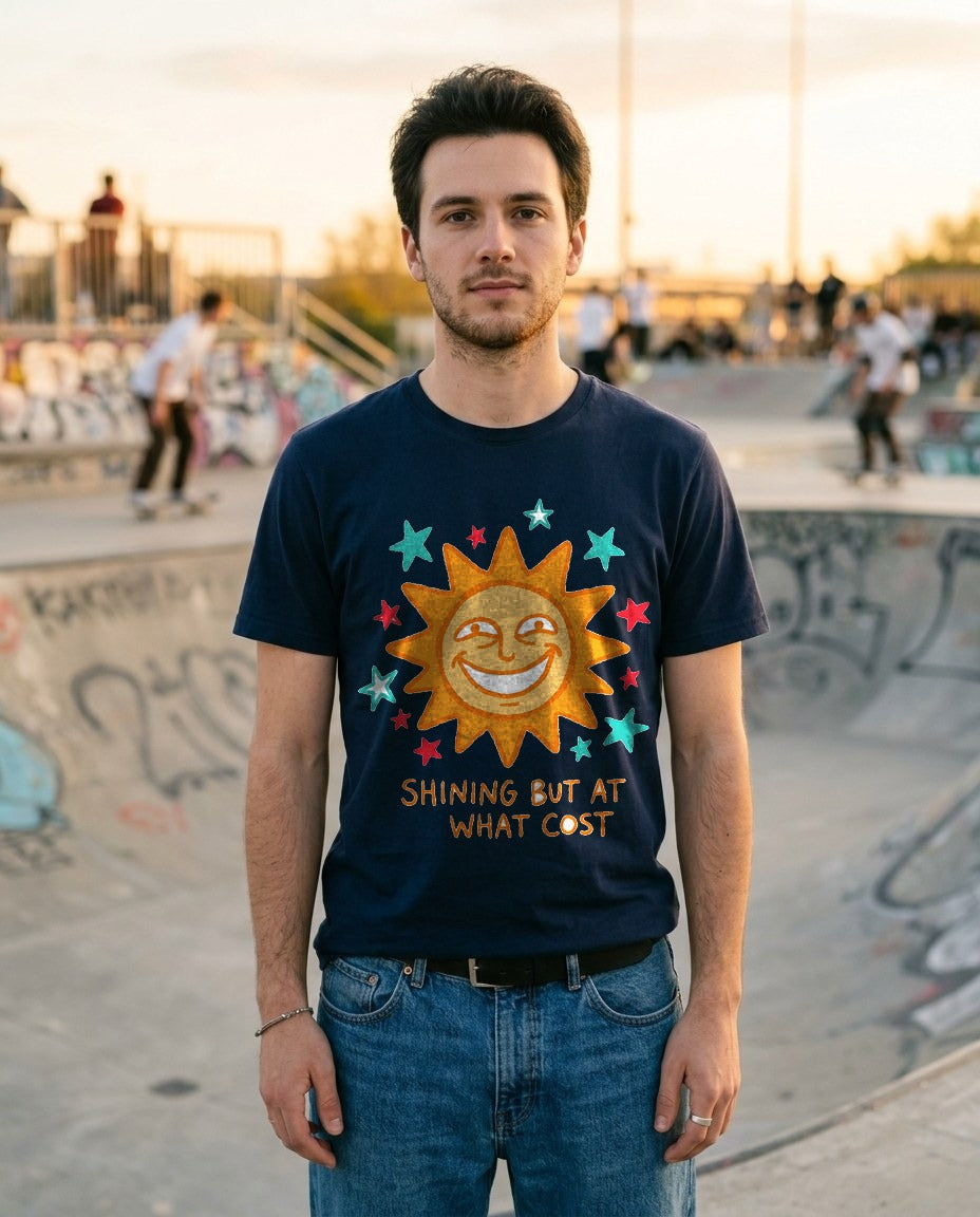 Shining But At What Cost Sun Doodle — lifestyle photo