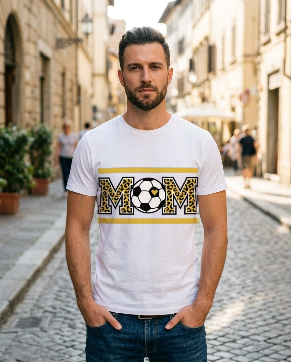 Fierce Heart Leopard Soccer Tee — lifestyle photo