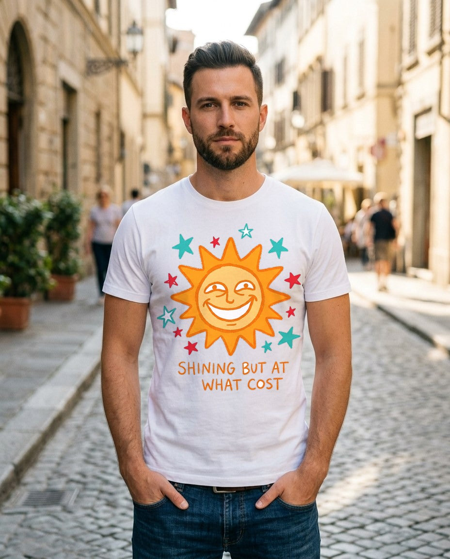 Shining But At What Cost Sun Doodle — lifestyle photo