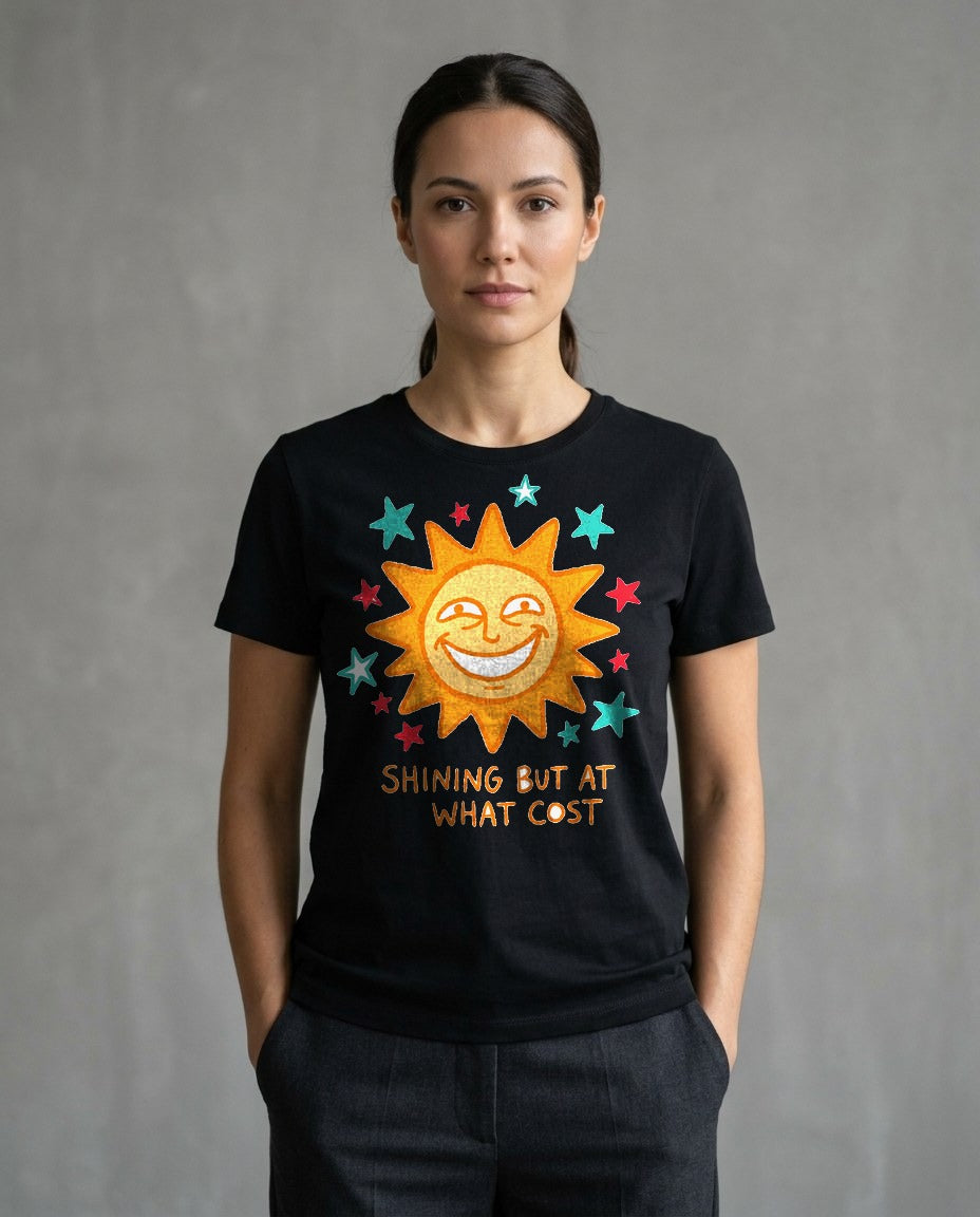Shining But At What Cost Sun Doodle — lifestyle photo