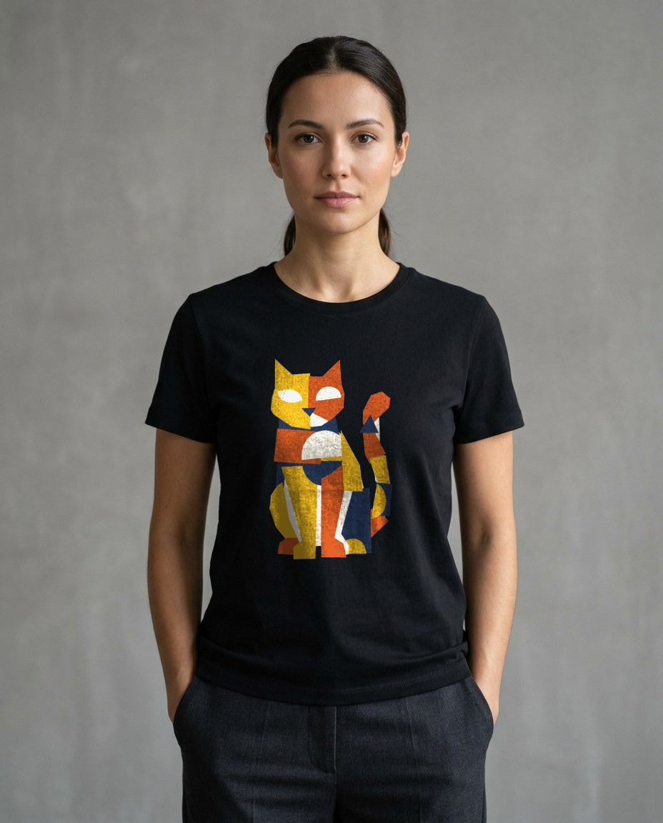 Avant-Garde Paper Cutout Feline — lifestyle photo