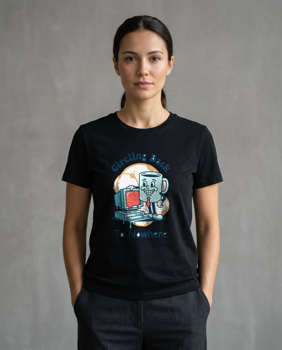Circling Back To Nowhere Mascot Tee — lifestyle photo