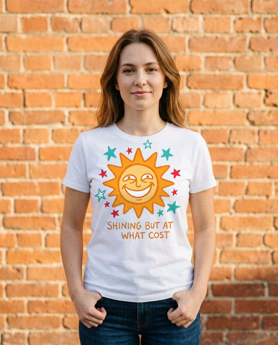 Shining But At What Cost Sun Doodle — lifestyle photo