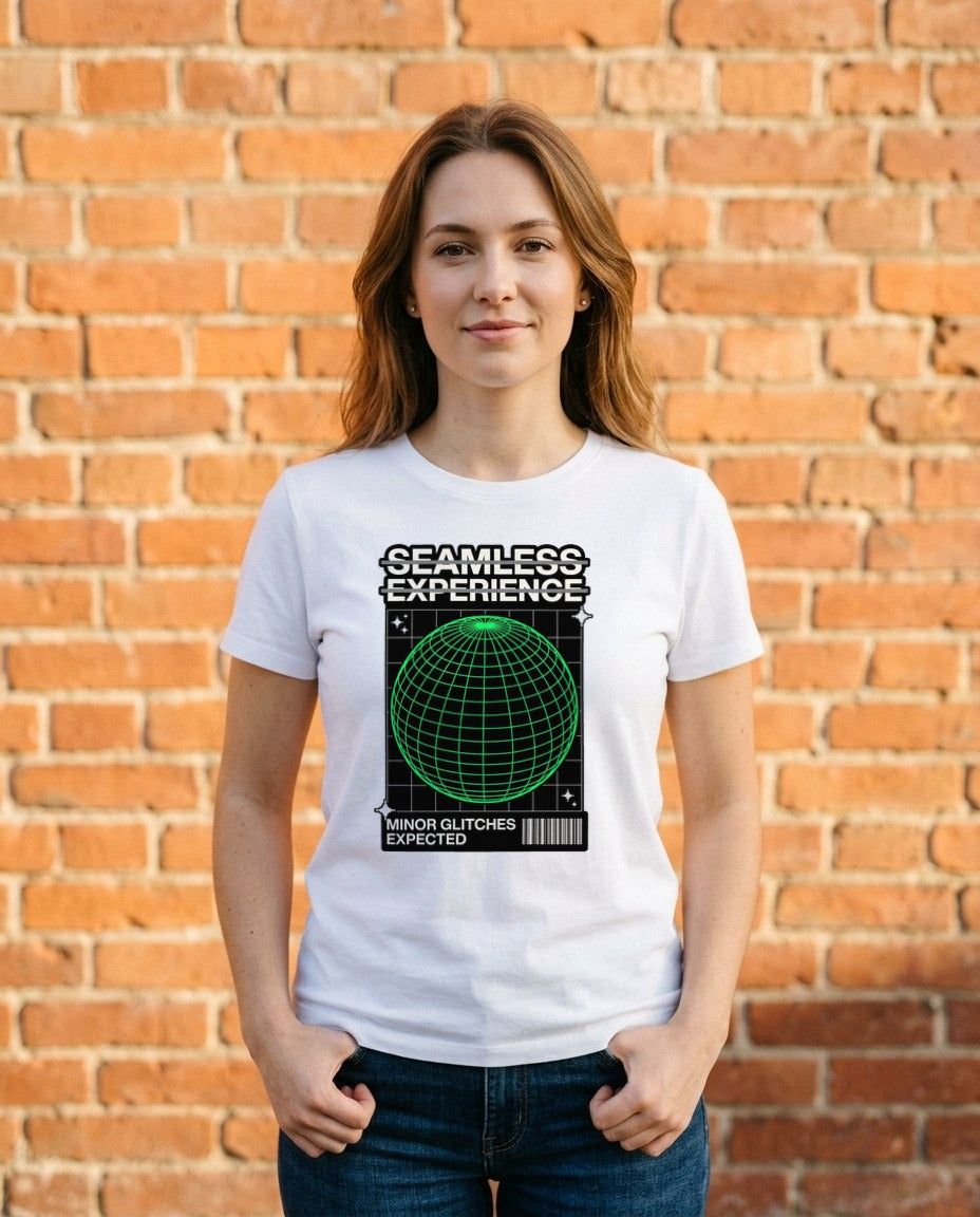 Glitch Expected Wireframe Sphere — lifestyle photo