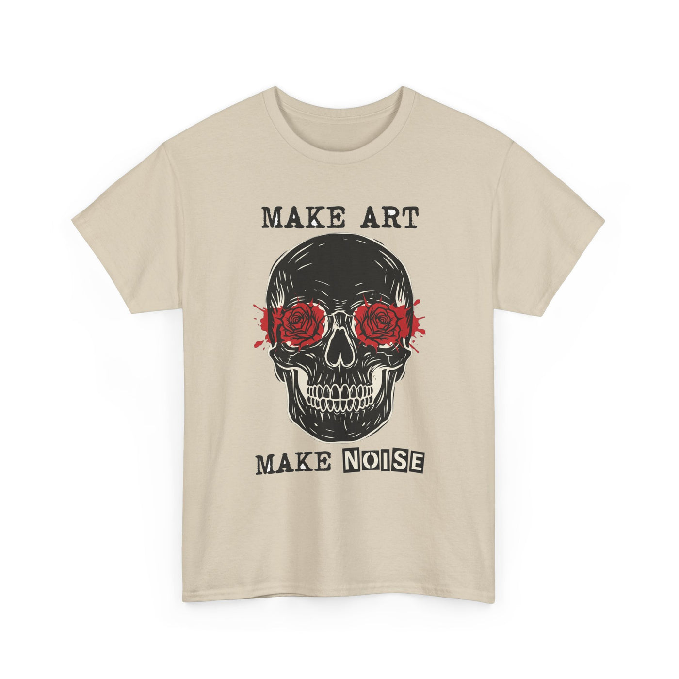 Make Art Make Noise Linocut Skull