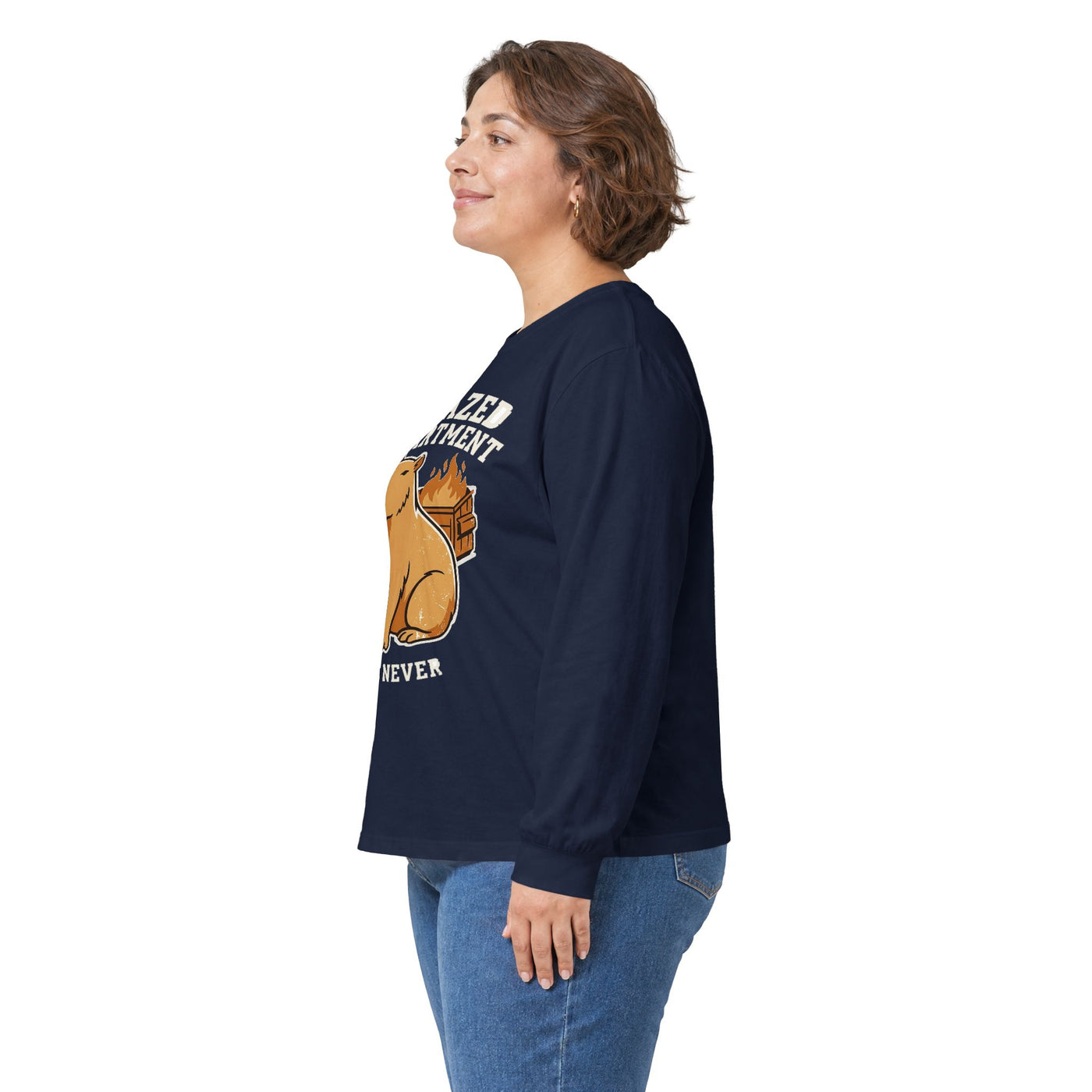 Unfazed Department Capybara Mascot Long Sleeve