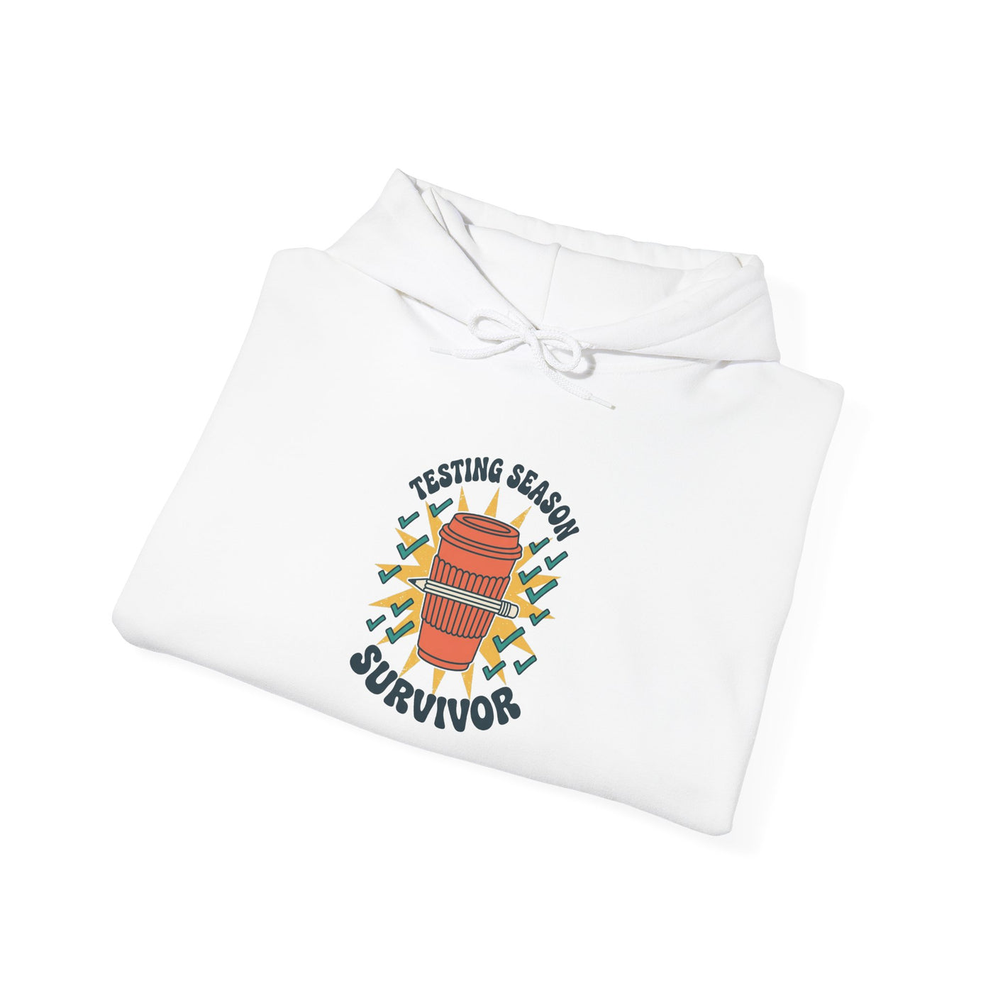 Testing Season Survivor Groovy Cup Hoodie