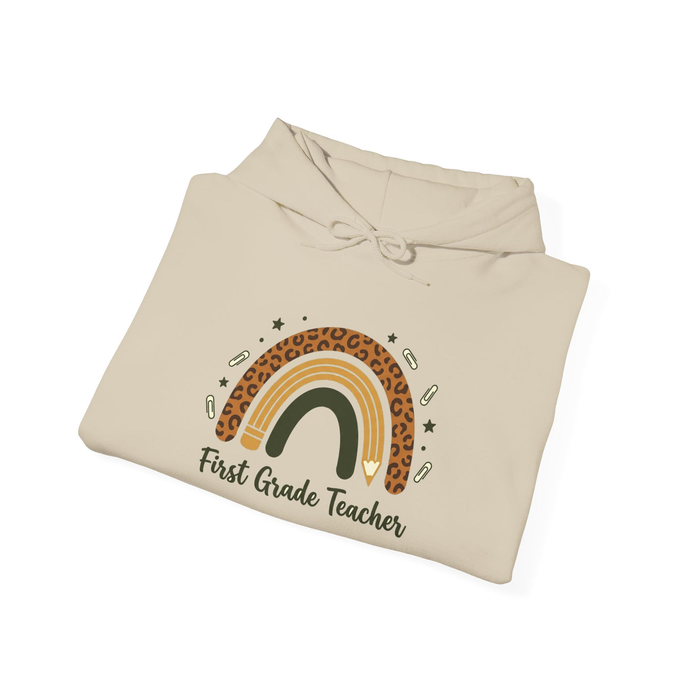Boho Leopard Rainbow Grade Level Hoodie