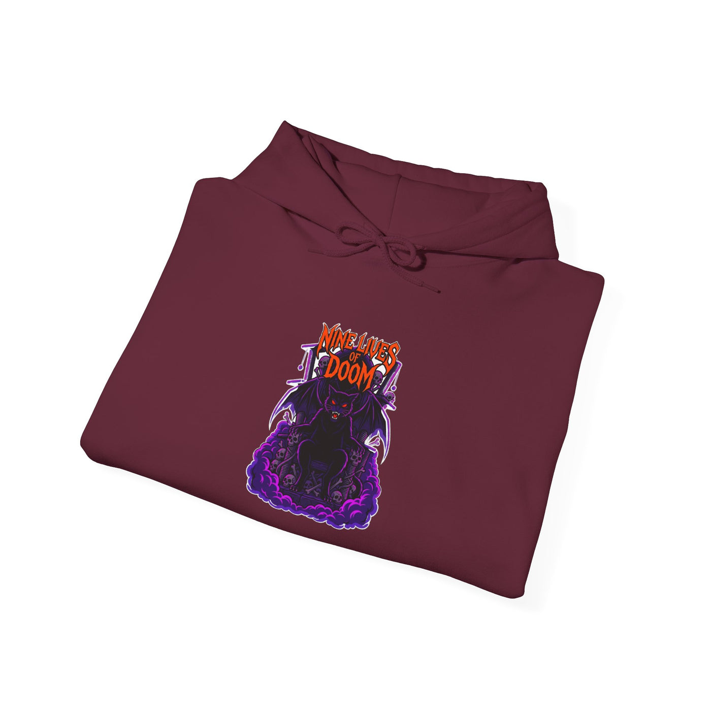 Feline of the Abyss Gothic Metal Hoodie