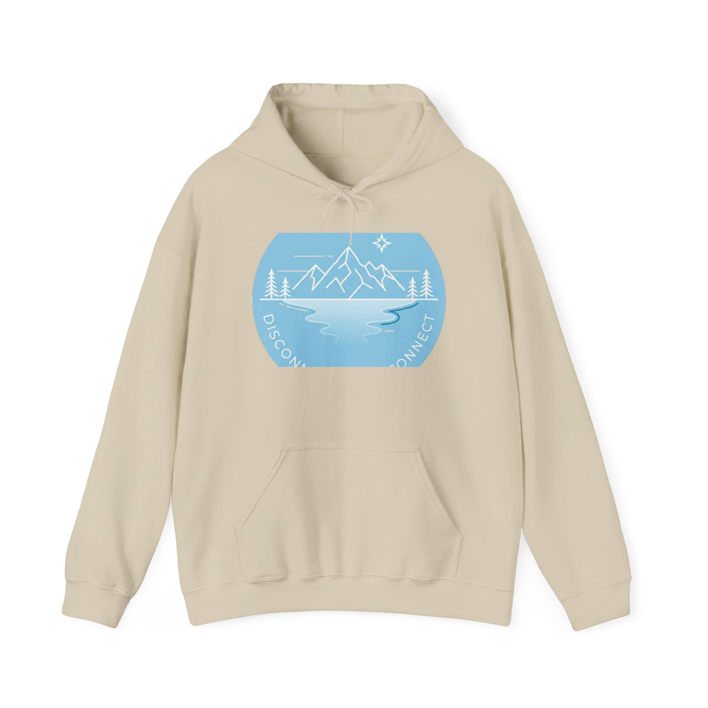 Unplugged Horizons: Glacier Escape Hoodie