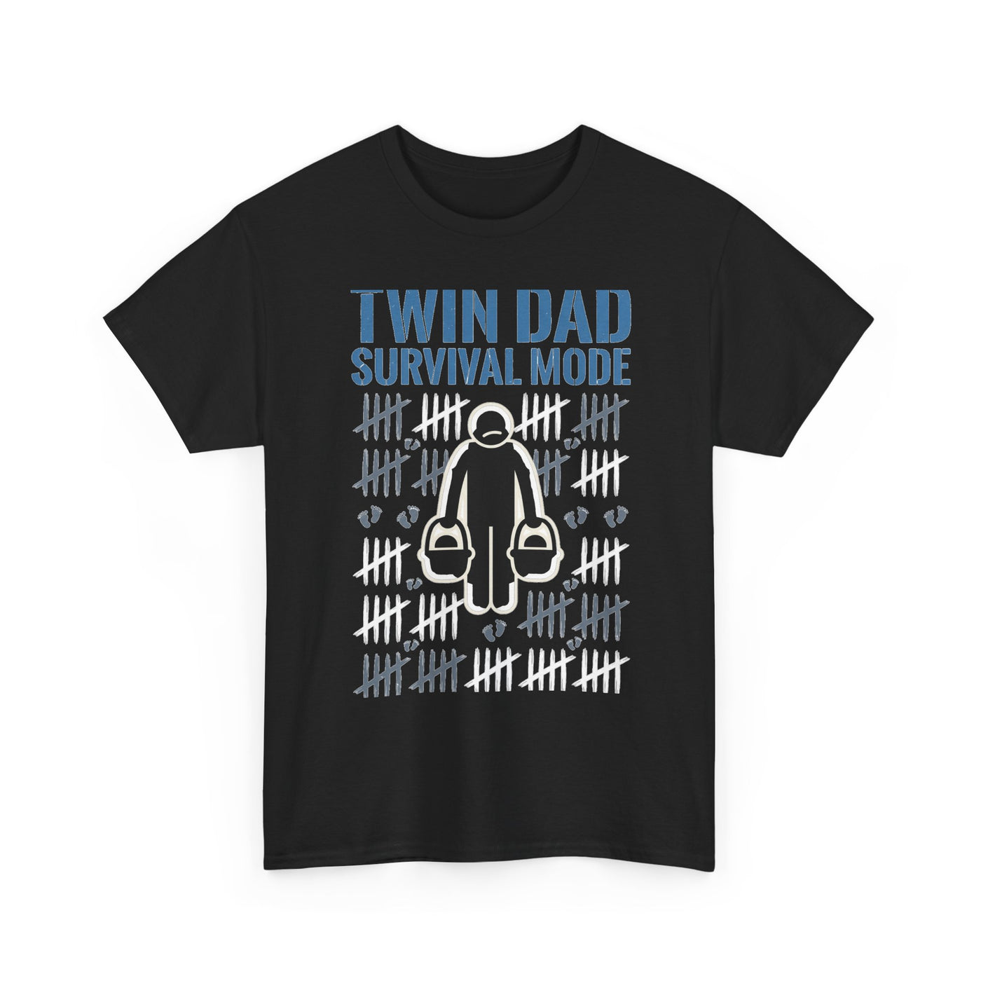 Twin Dad Survival Mode T-Shirt