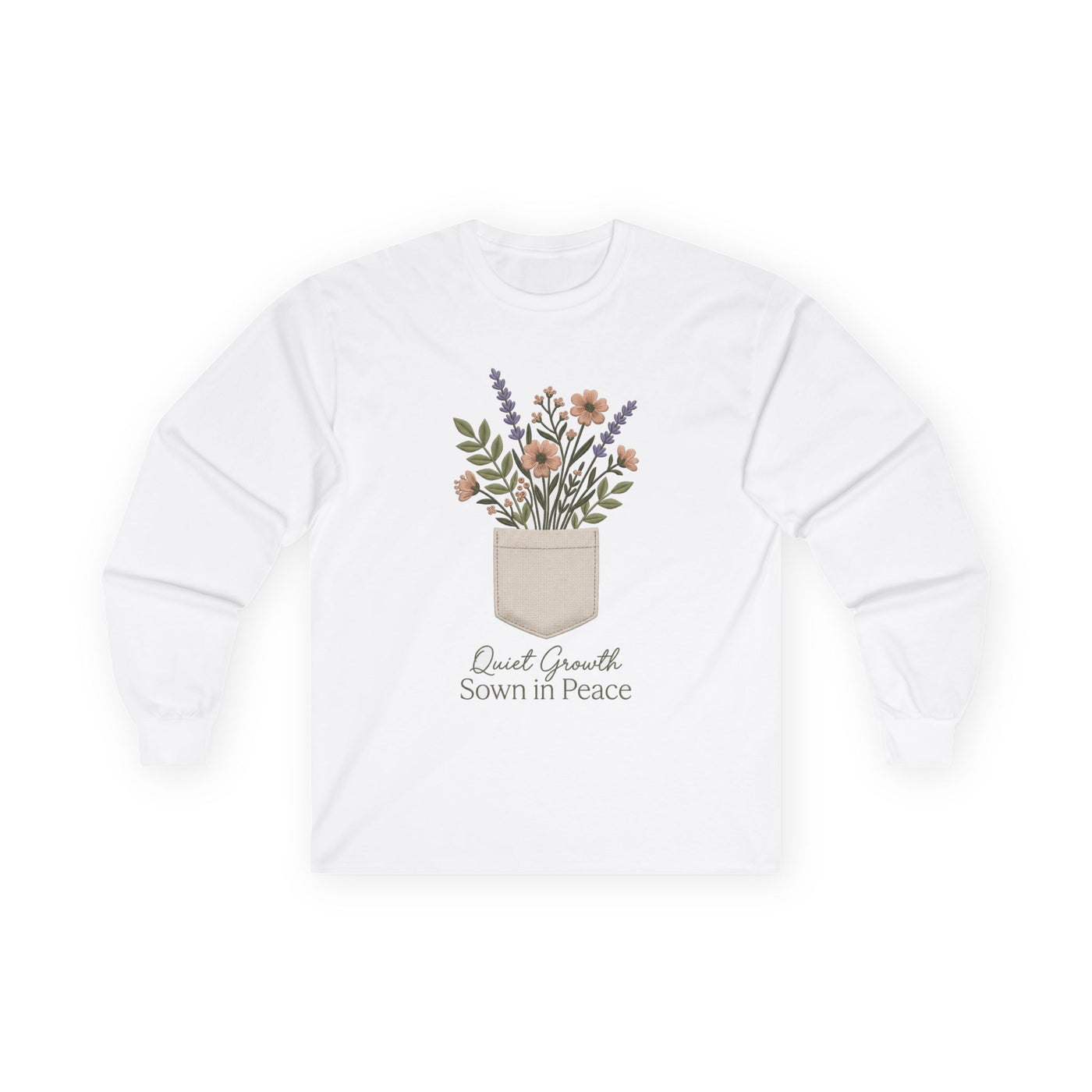 Pocketful of Peace Faux Stitch Tee Long Sleeve