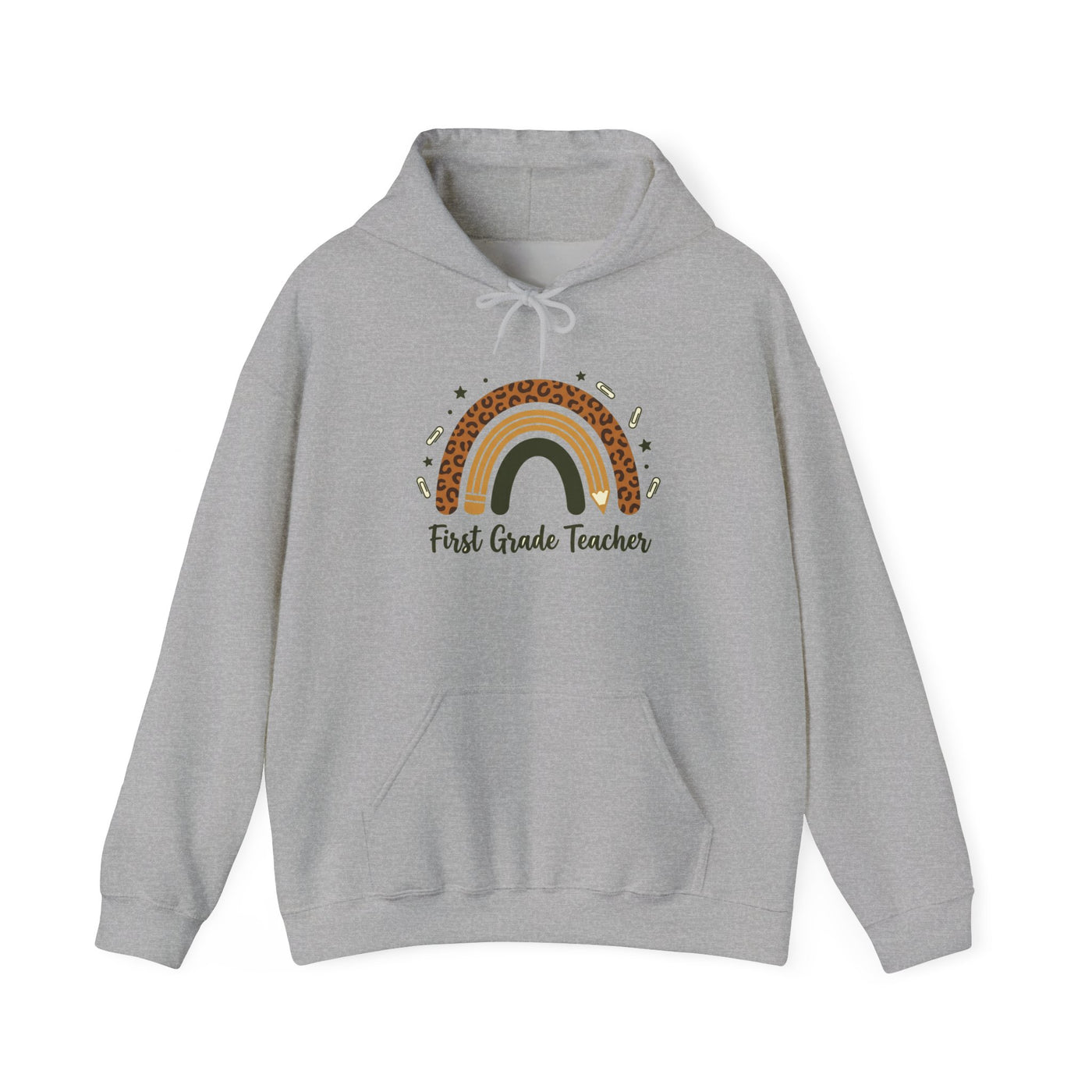 Boho Leopard Rainbow Grade Level Hoodie