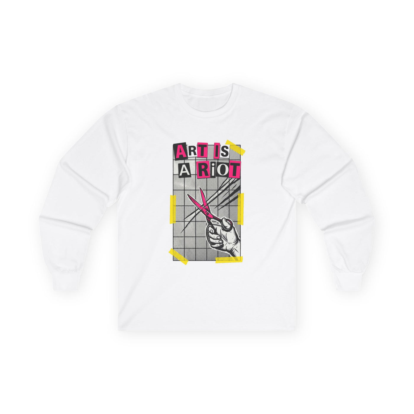 Cut Paste Rebel Zine Manifesto Long Sleeve