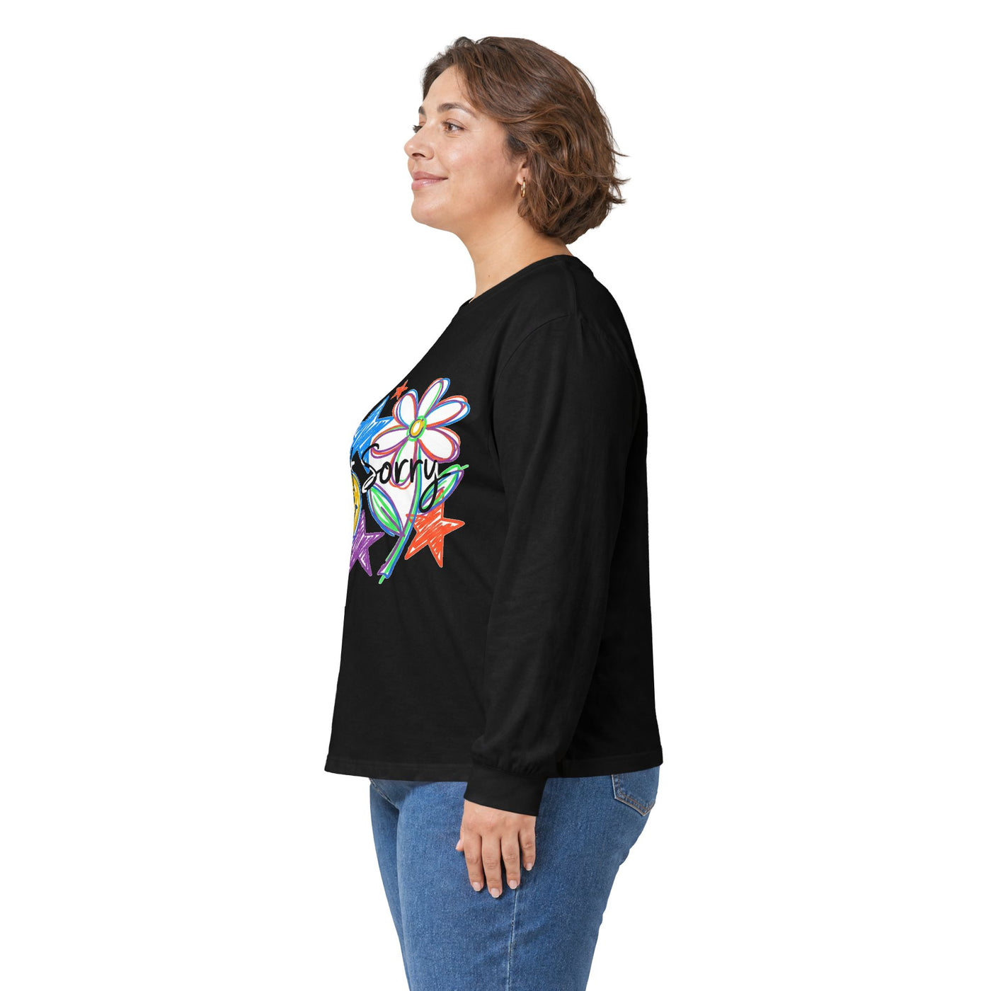 Scribble Your Own Rules Doodle Tee Long Sleeve