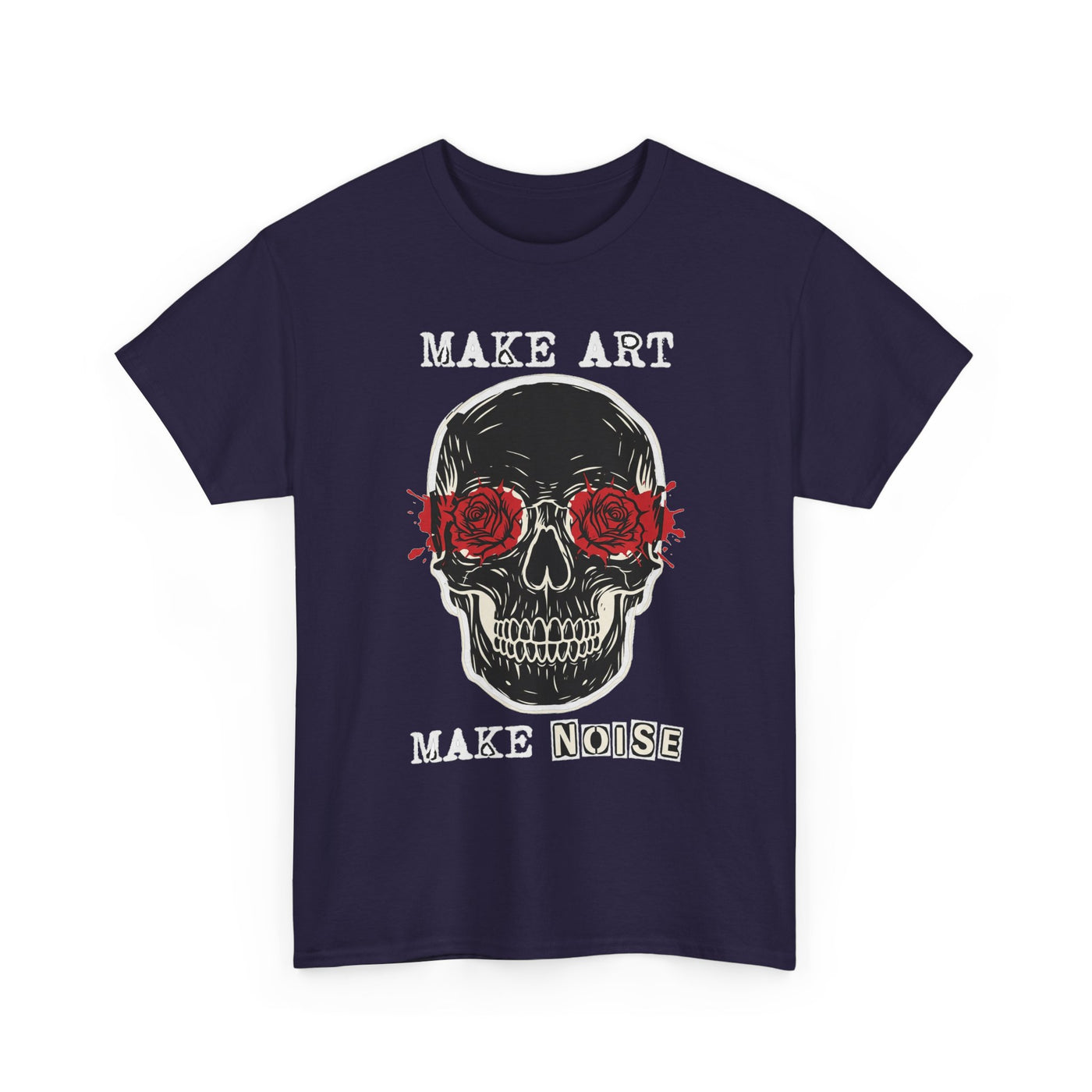 Make Art Make Noise Linocut Skull