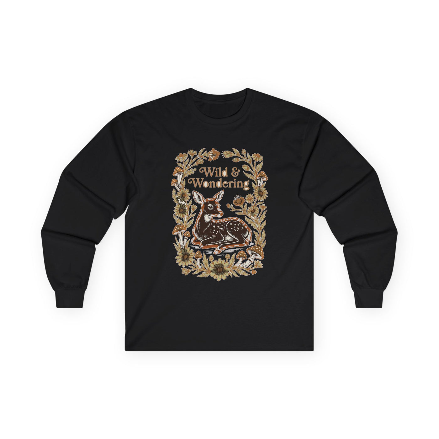 Forest Child Vintage Fawn & Fungi Long Sleeve
