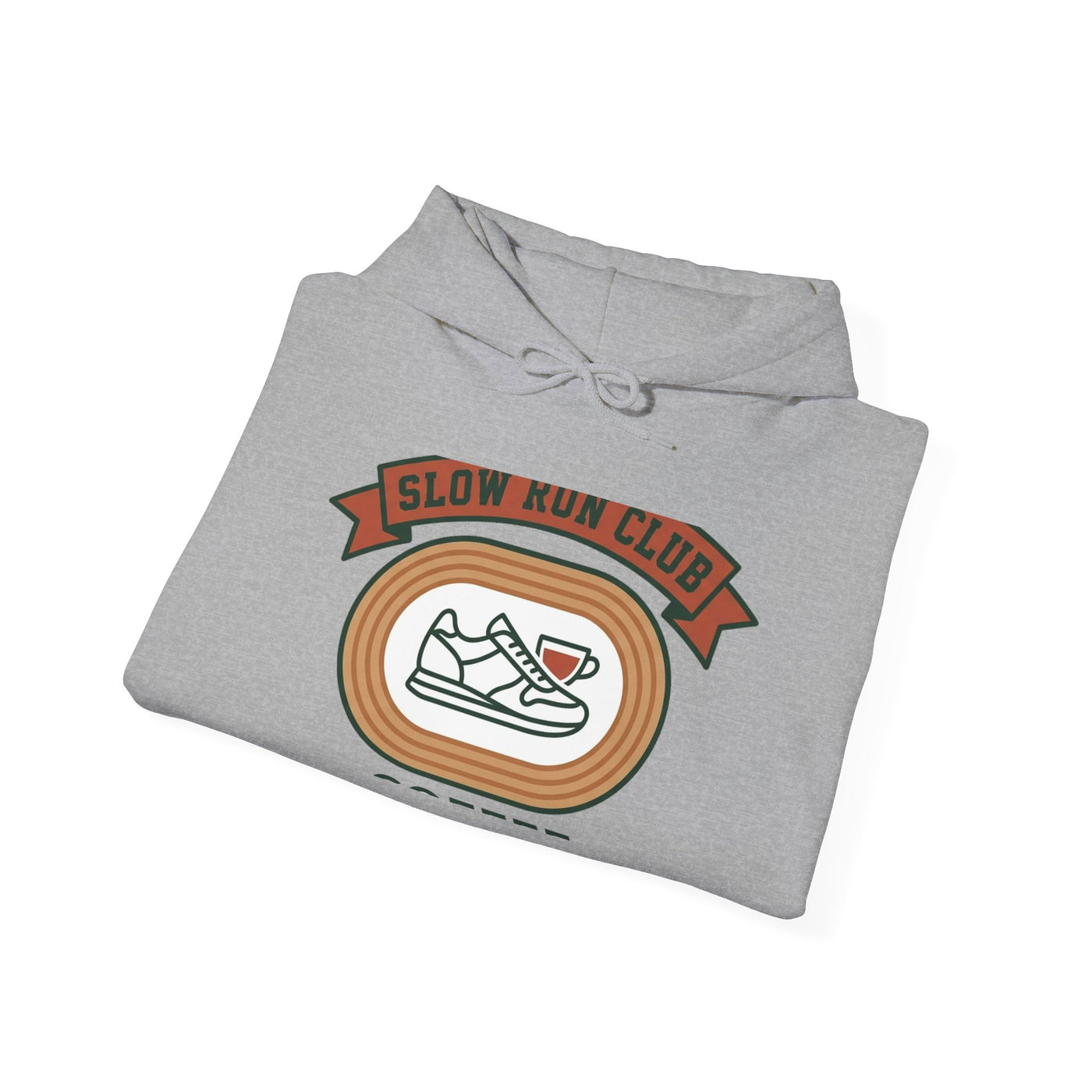 Retro Slow Run Coffee Crest Hoodie