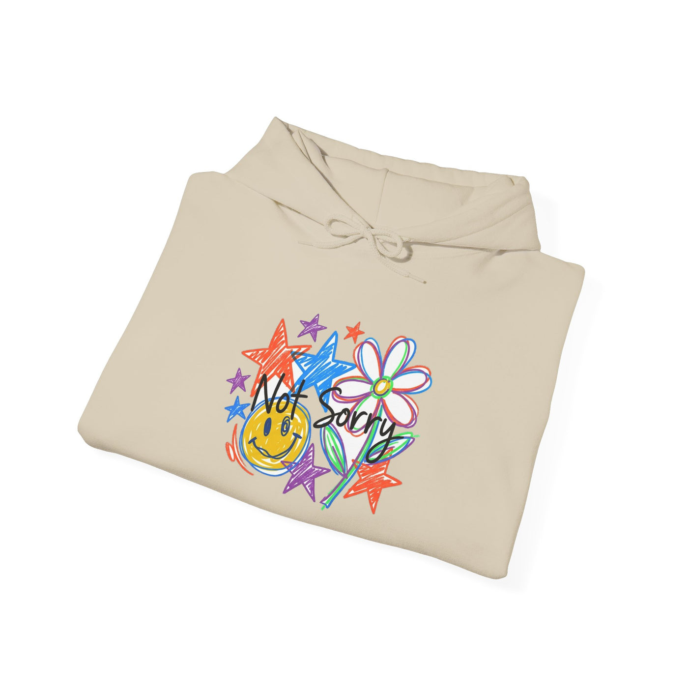 Scribble Your Own Rules Doodle Tee Hoodie