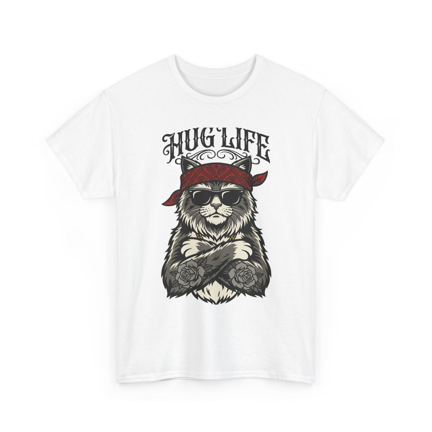 Hug Life Hardcore Cat T-Shirt