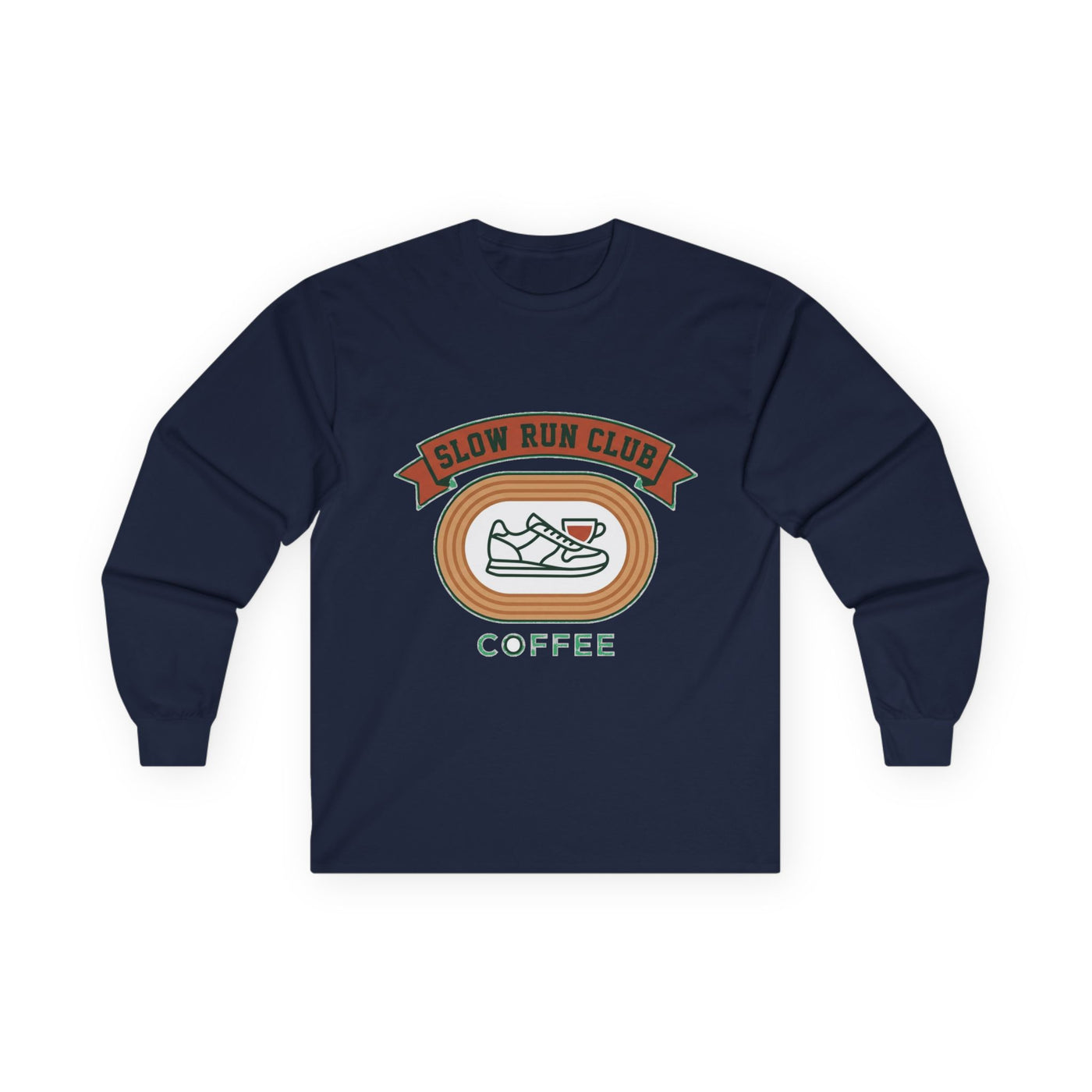 Retro Slow Run Coffee Crest Long Sleeve