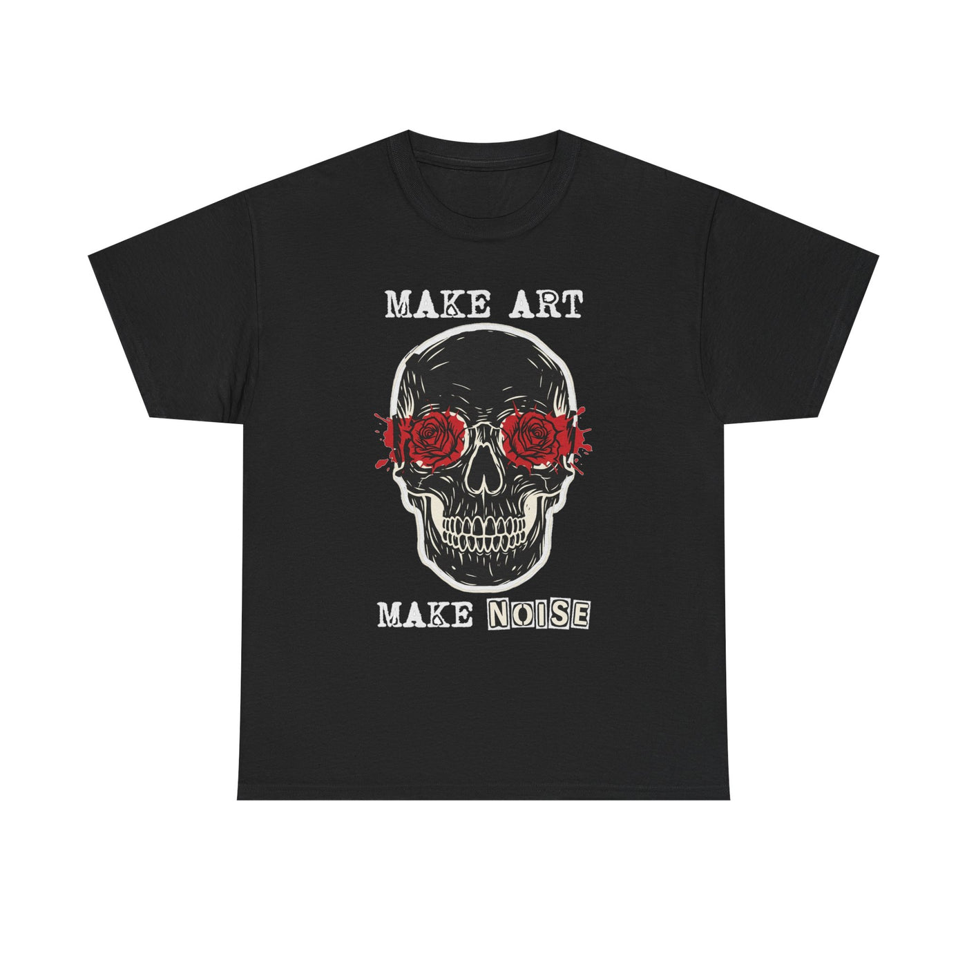 Make Art Make Noise Linocut Skull