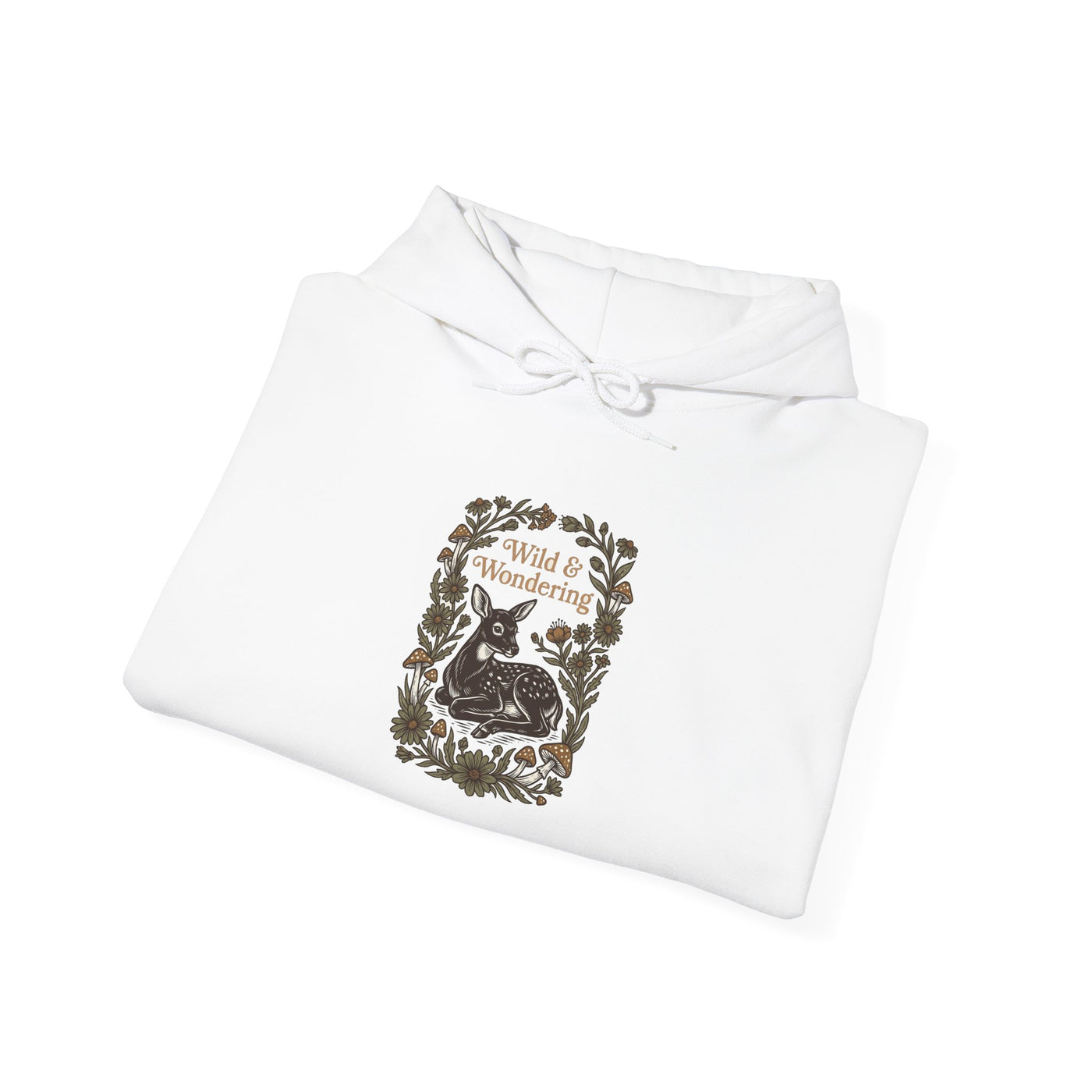 Forest Child Vintage Fawn & Fungi Hoodie