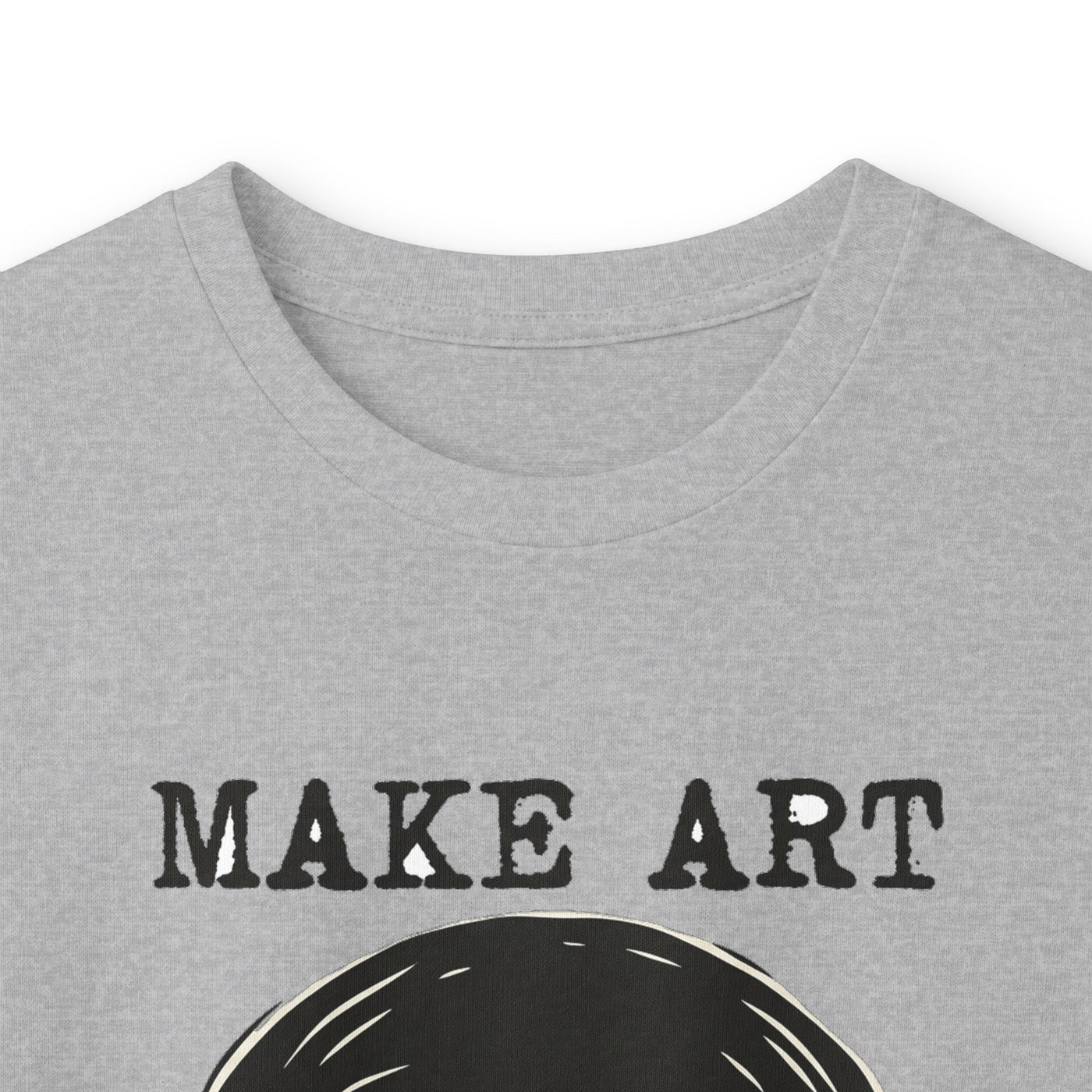 Make Art Make Noise Linocut Skull Long Sleeve