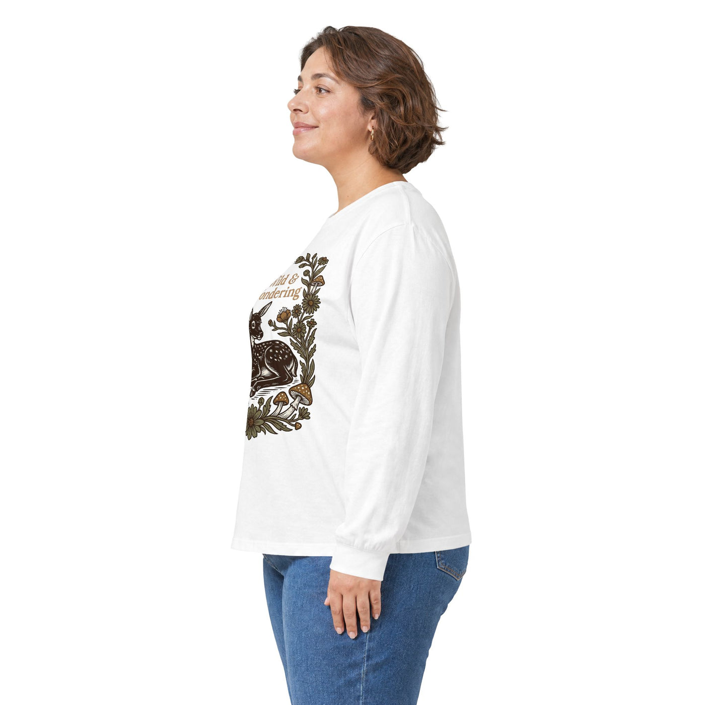 Forest Child Vintage Fawn & Fungi Long Sleeve