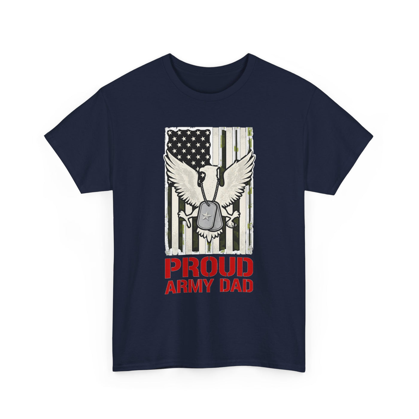 Proud Army Dad Dog Tags & Flag